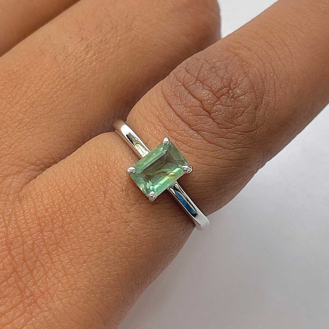 Kyanite Green Ring-(KYN-RDR-241-G.)