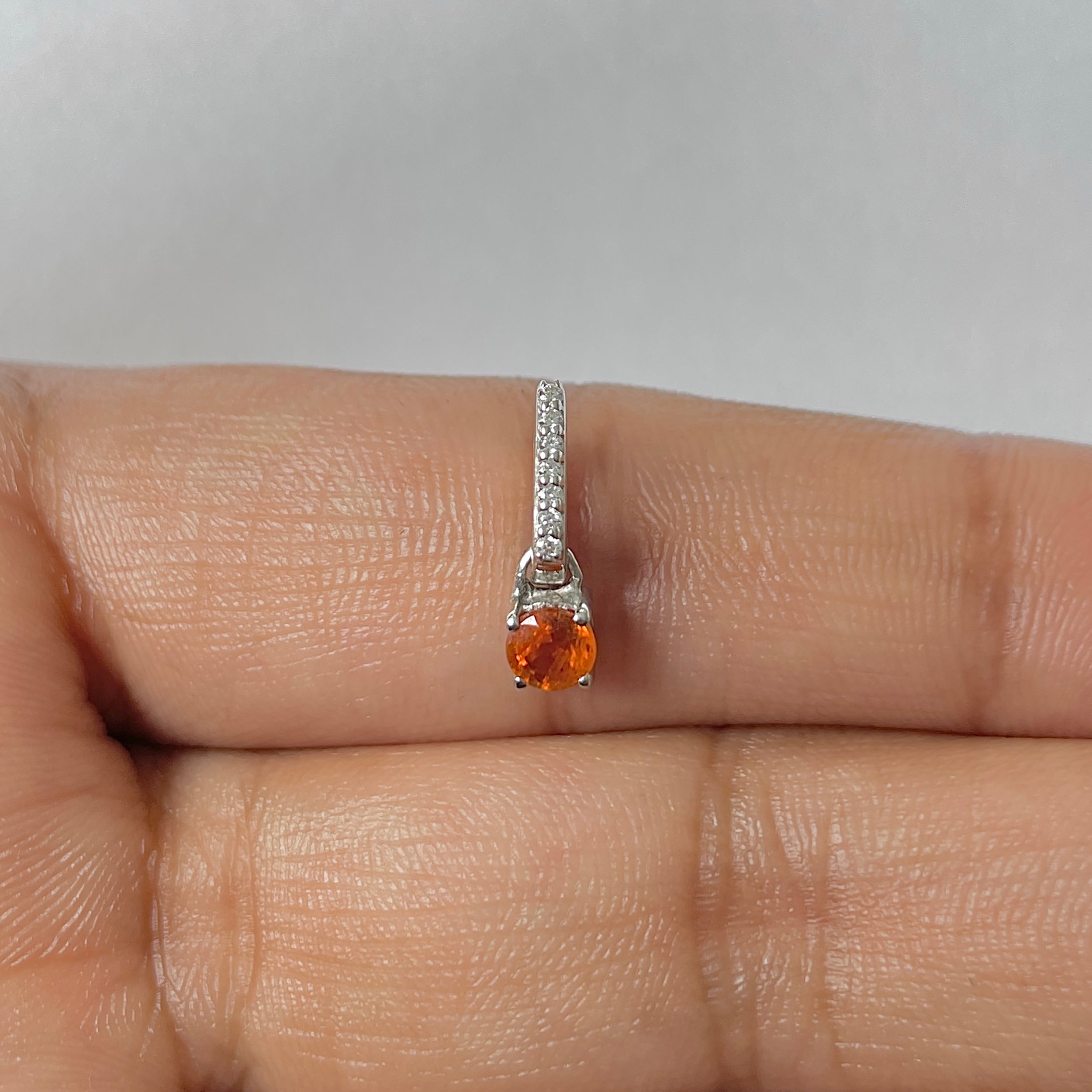 Kyanite Orange Pendant-(KYN-RDP-1166-O)