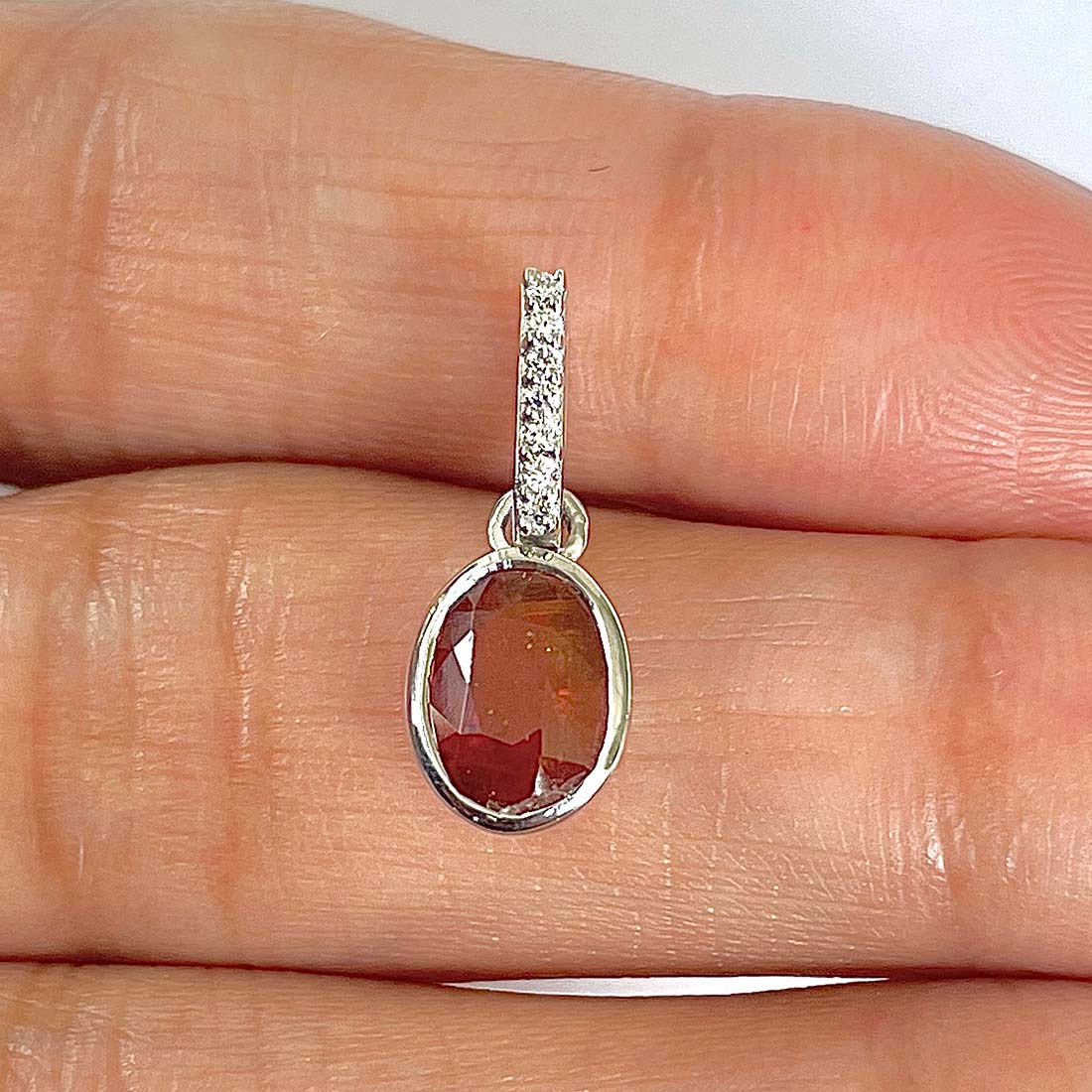 Kyanite Orange Pendant-(KYN-RDP-792-O)