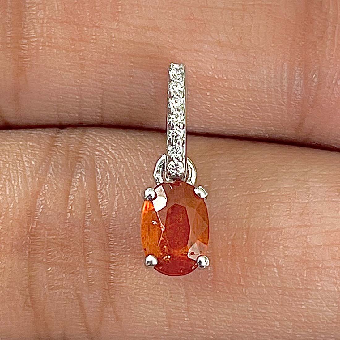 Kyanite Orange Pendant-(KYN-RDP-915-O)