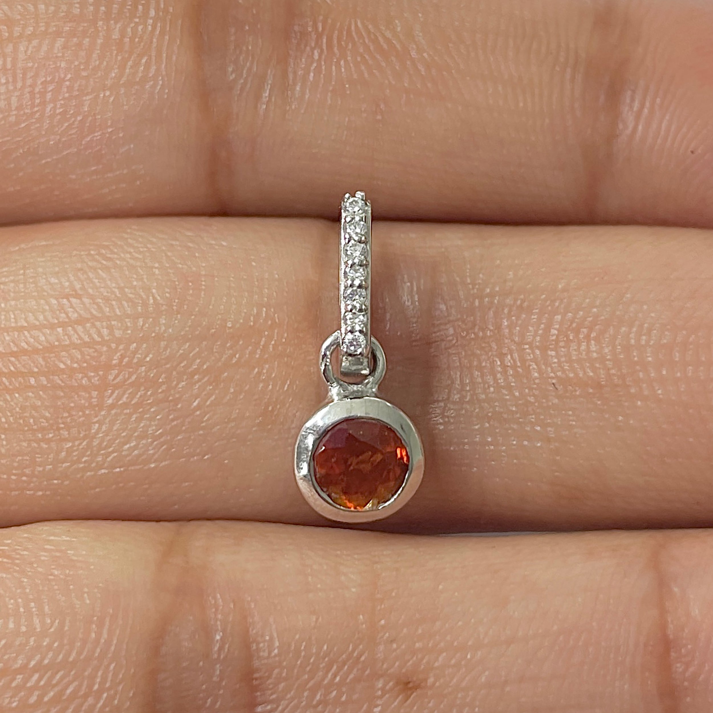 Kyanite Orange Pendant-(KYN-RDP-957-O)