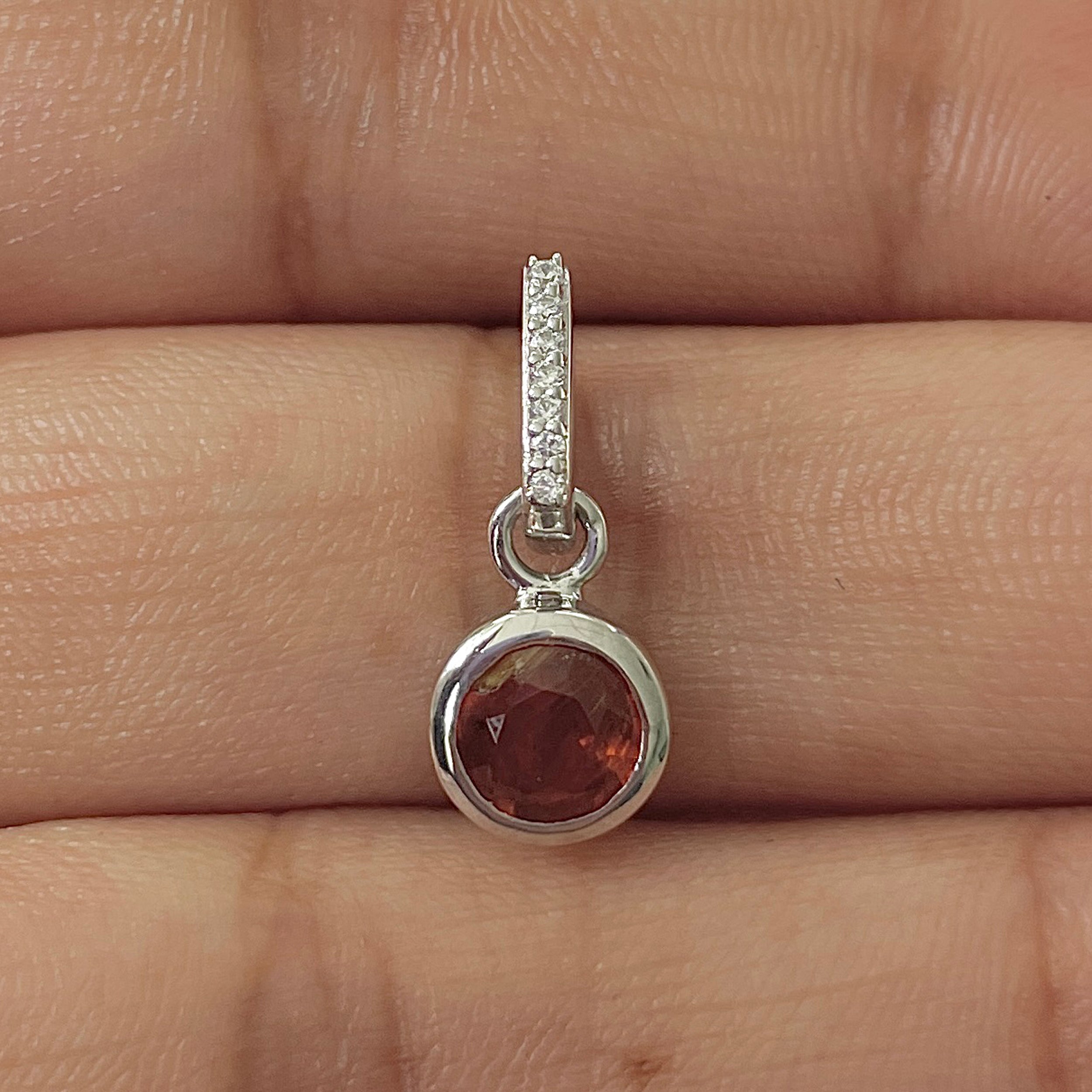 Kyanite Orange Pendant-(KYN-RDP-958-O)