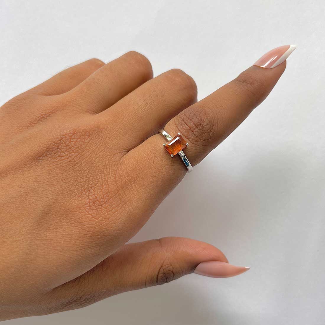 Kyanite Orange Ring-(KYN-RDR-241-O.)