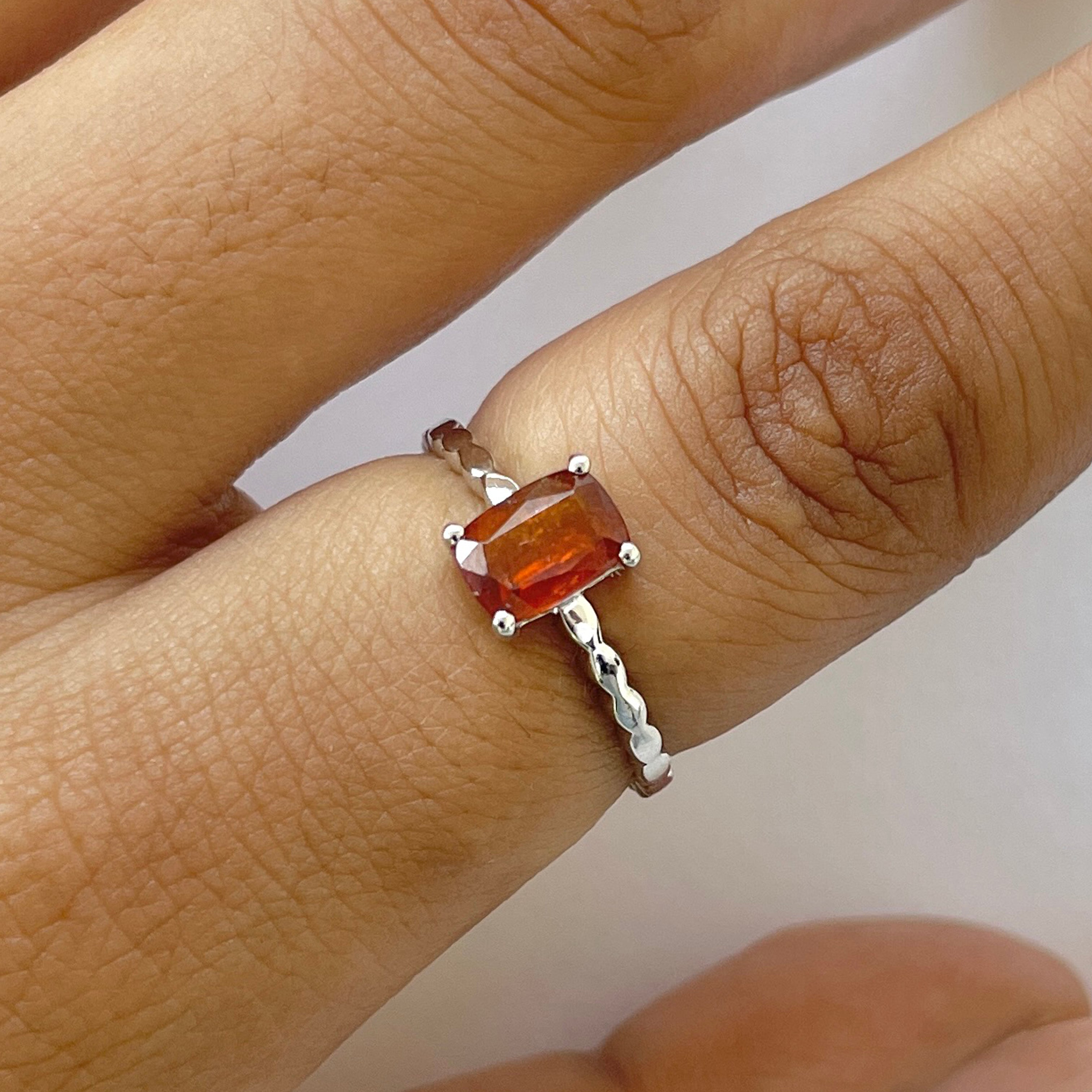 Kyanite Orange Ring-(KYN-RDR-2745-O.)