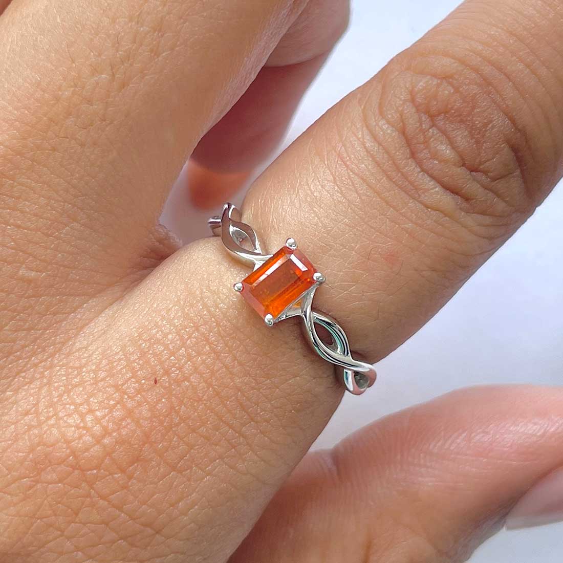 Kyanite Orange Ring-(KYN-RDR-3033-O.)