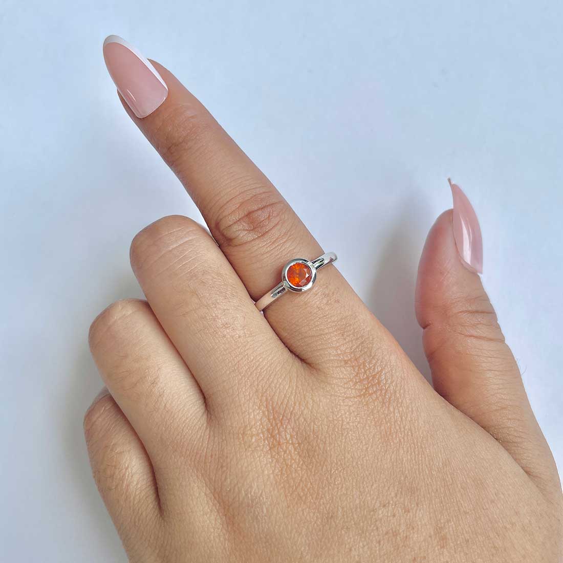 Kyanite Orange Ring-(KYN-RDR-4029-O.)