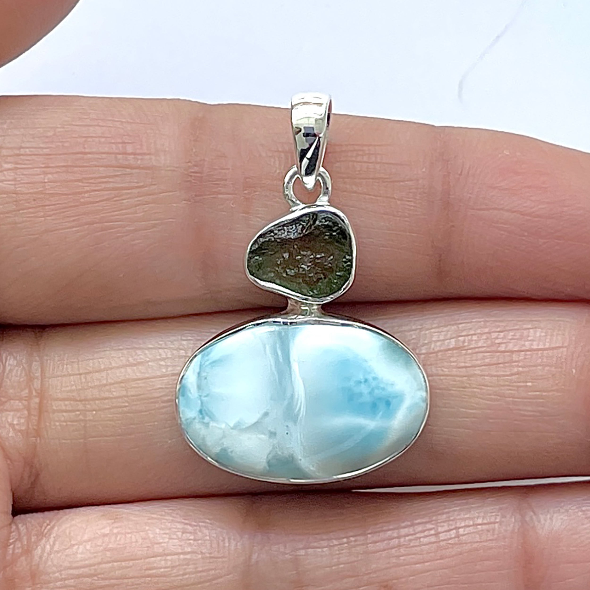 Larimar Pendant-(LAR-1-10)