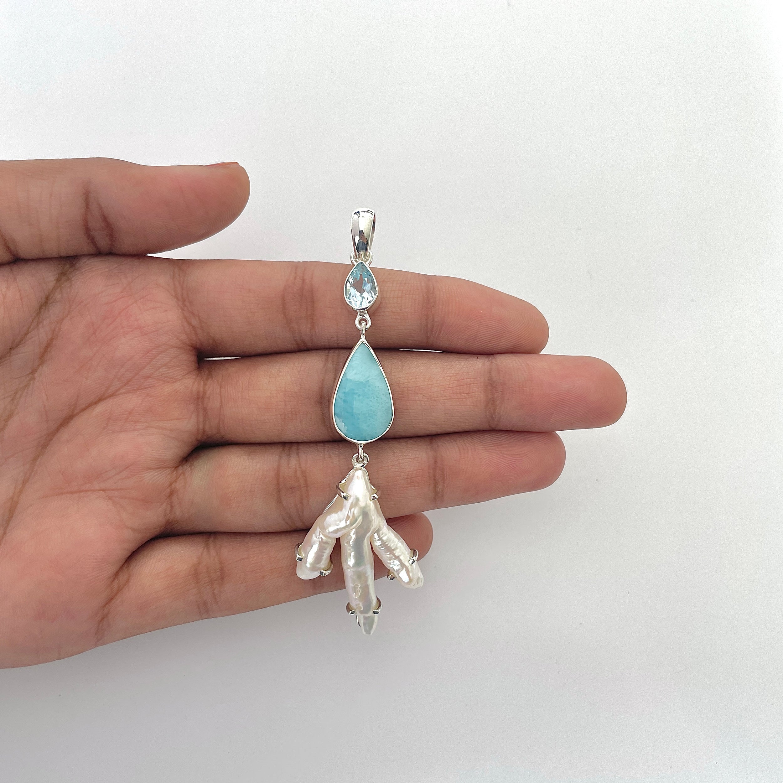 Larimar Pendant-(LAR-1-139)