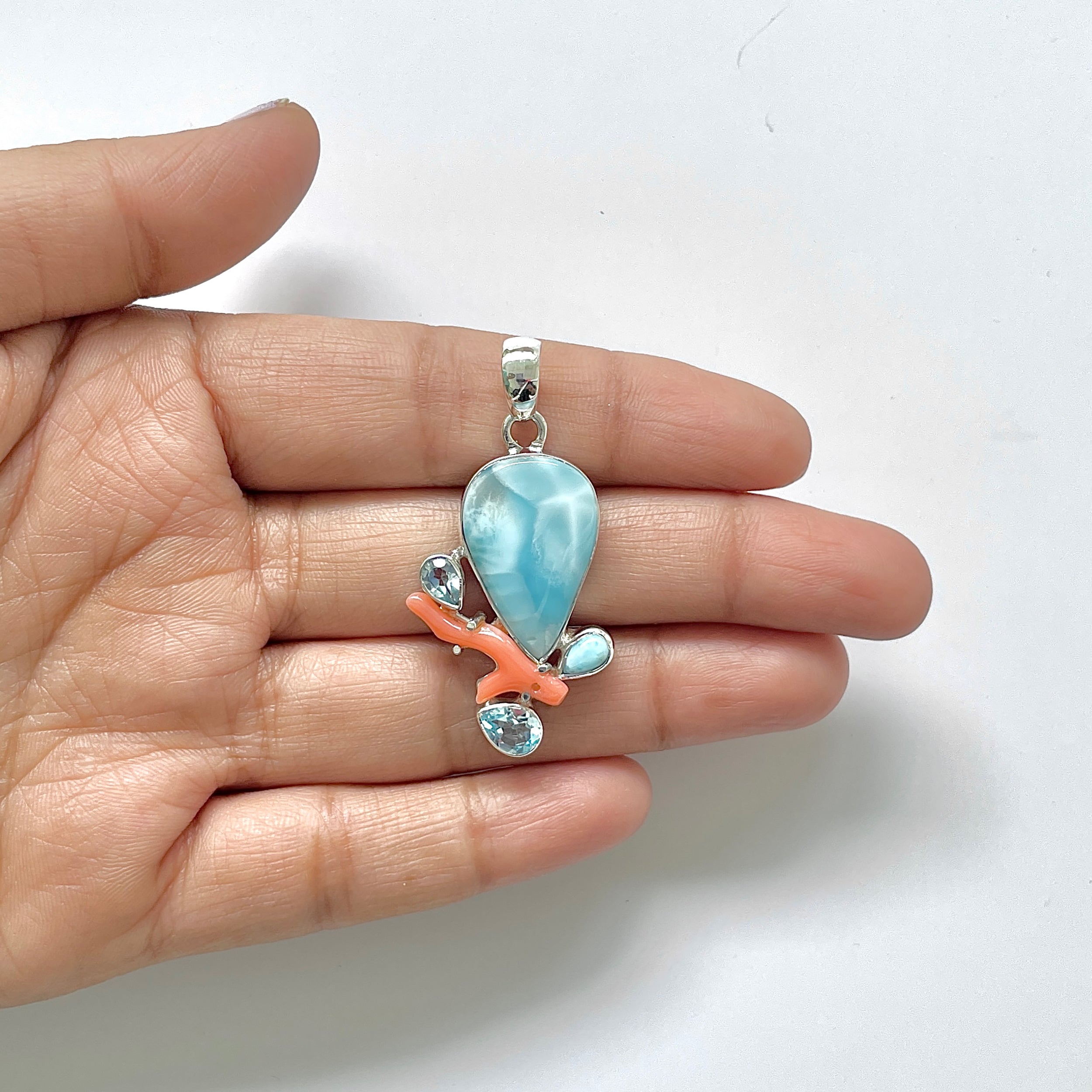 Larimar Pendant-(LAR-1-142)