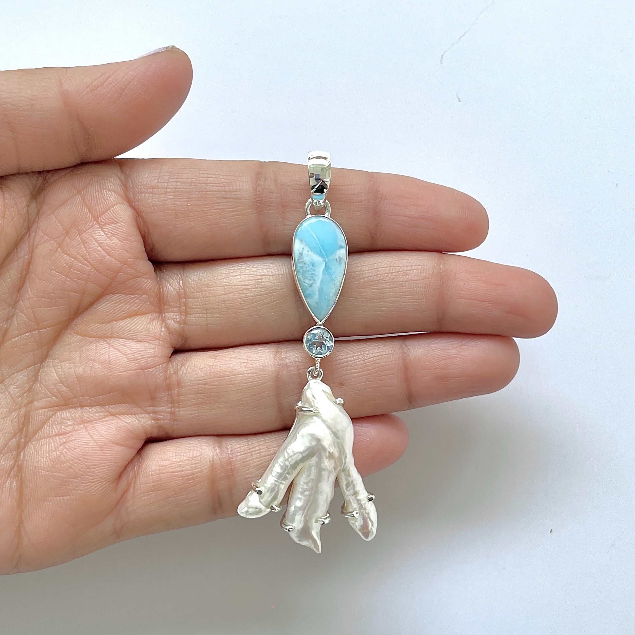 Larimar Pendant-(LAR-1-169)