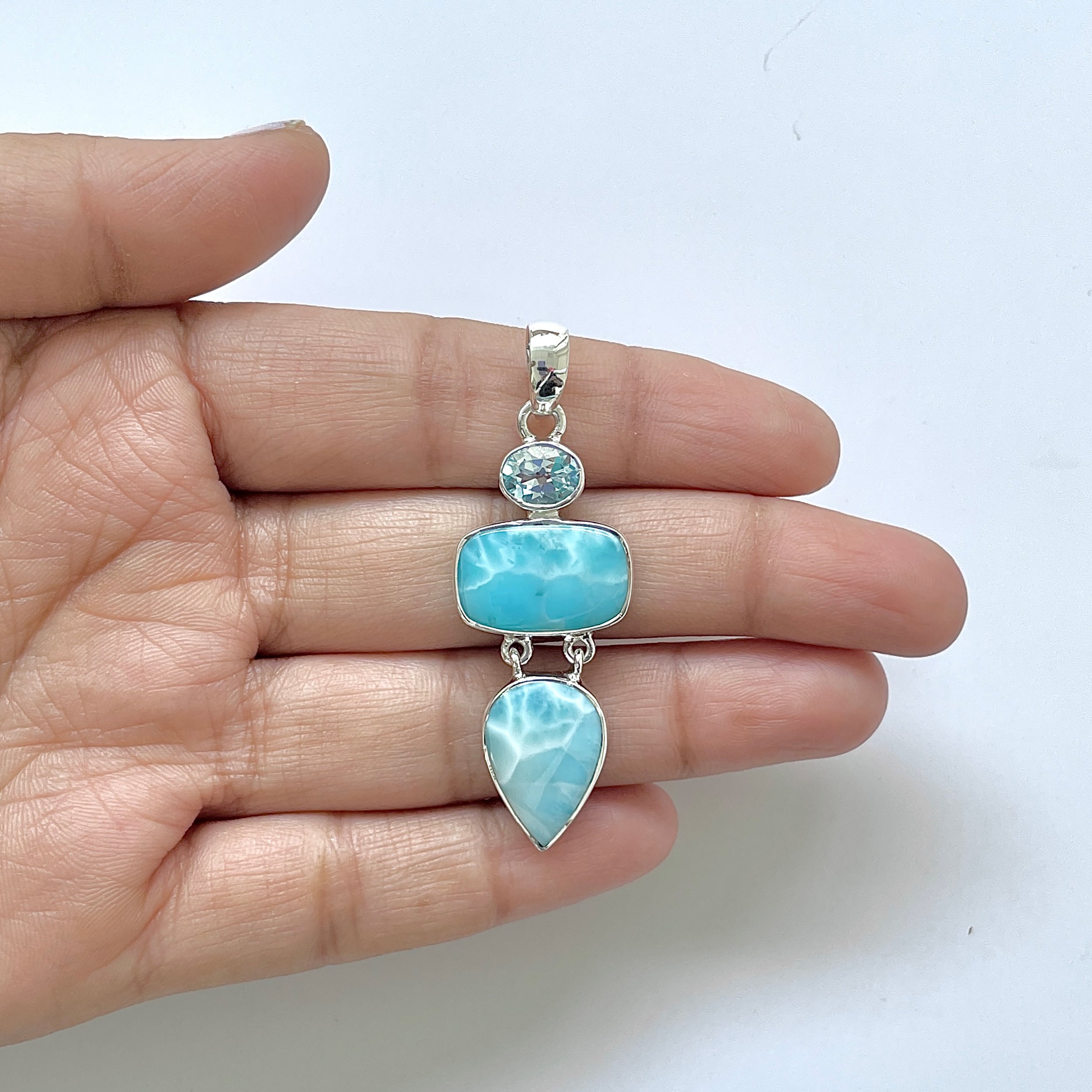 Larimar Pendant-(LAR-1-179)