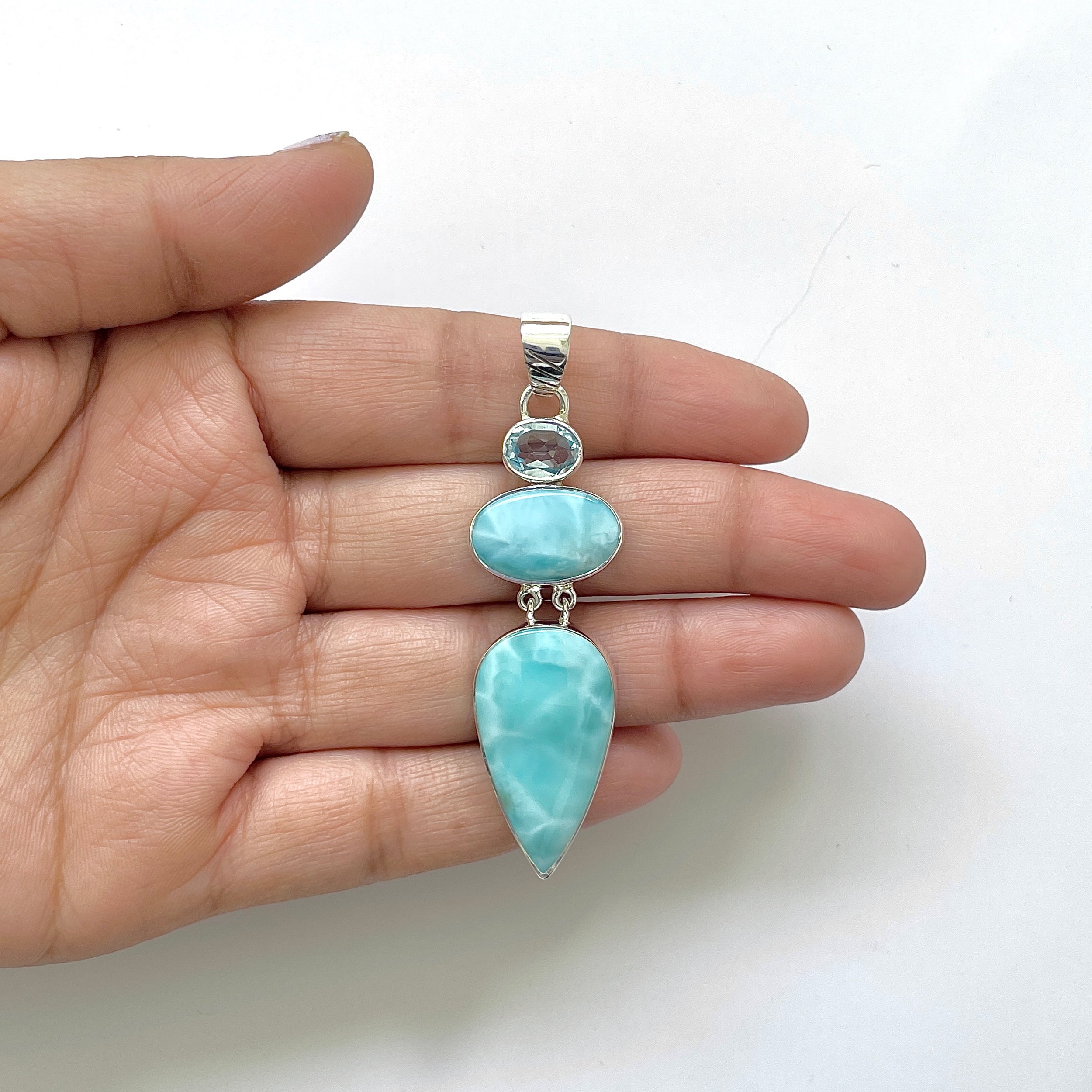 Larimar Pendant-(LAR-1-18)