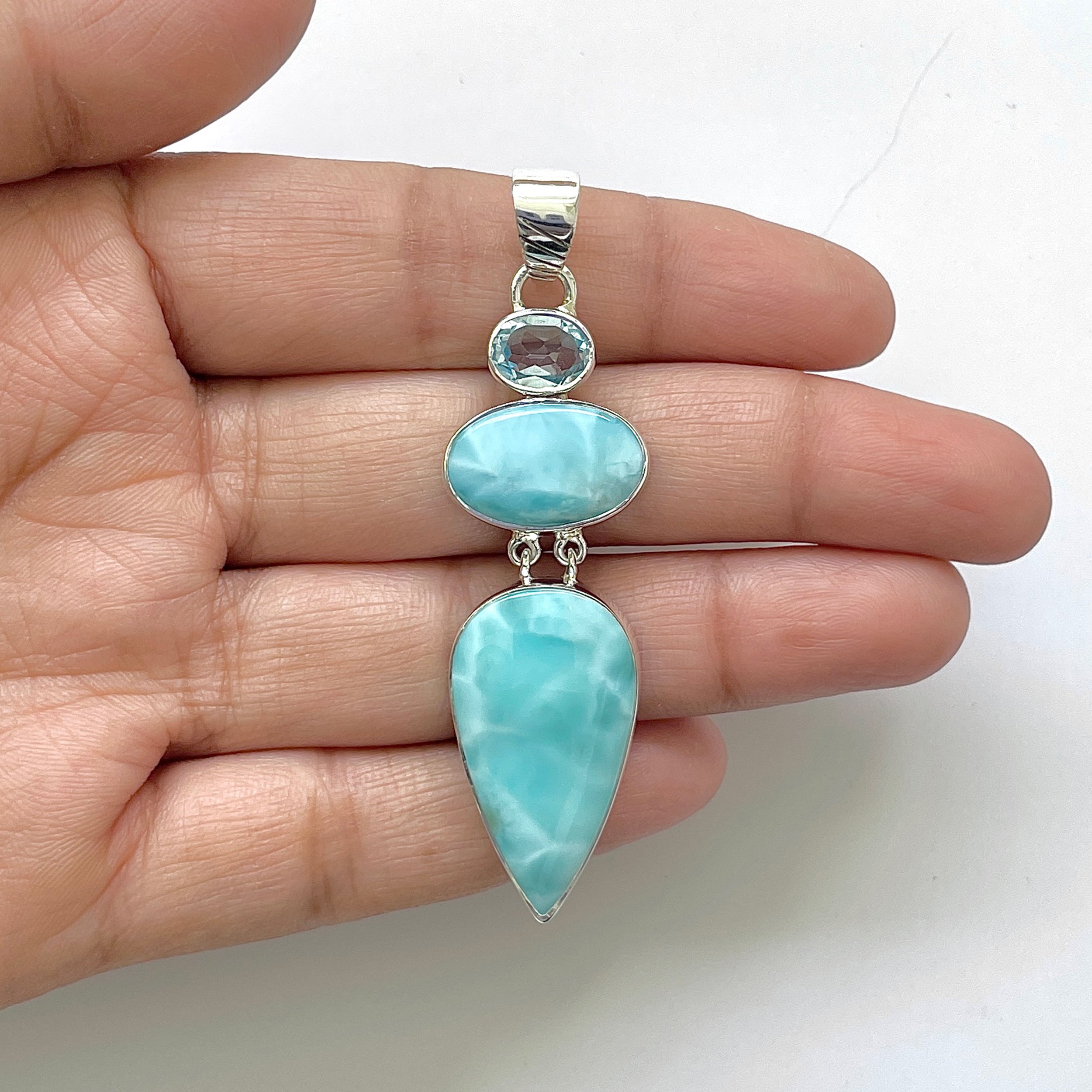 Larimar Pendant-(LAR-1-18)