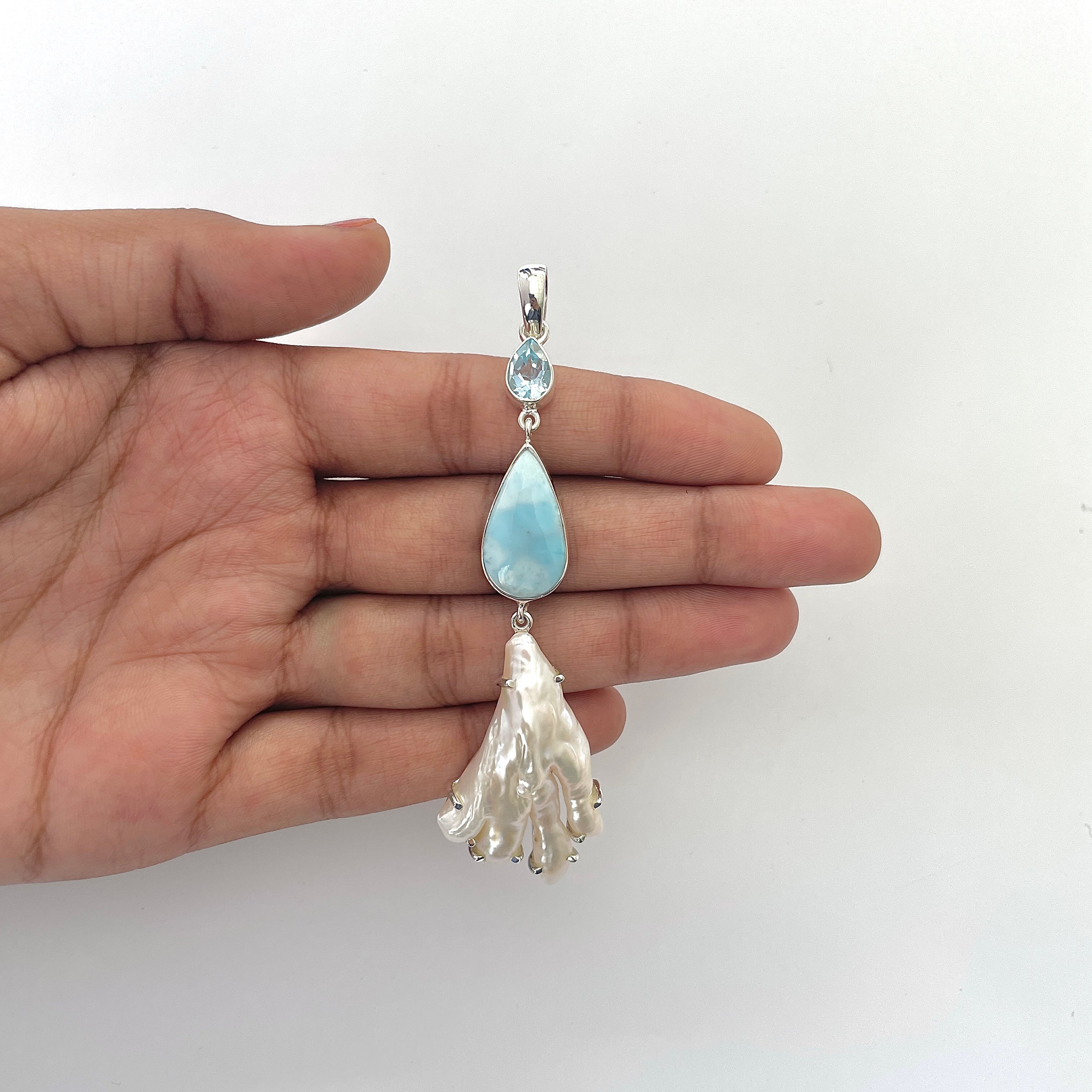 Larimar Pendant-(LAR-1-182)