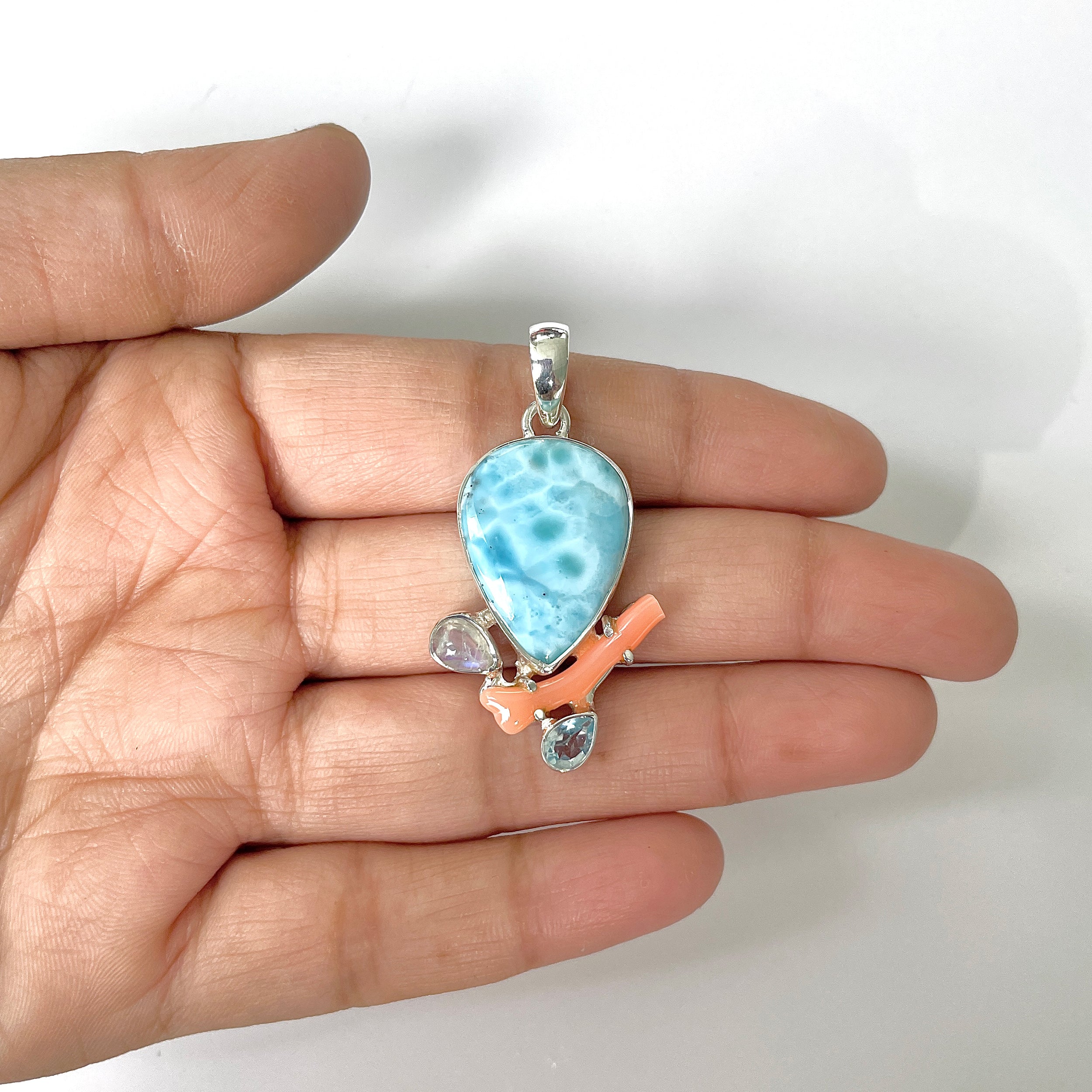 Larimar Pendant-(LAR-1-19)