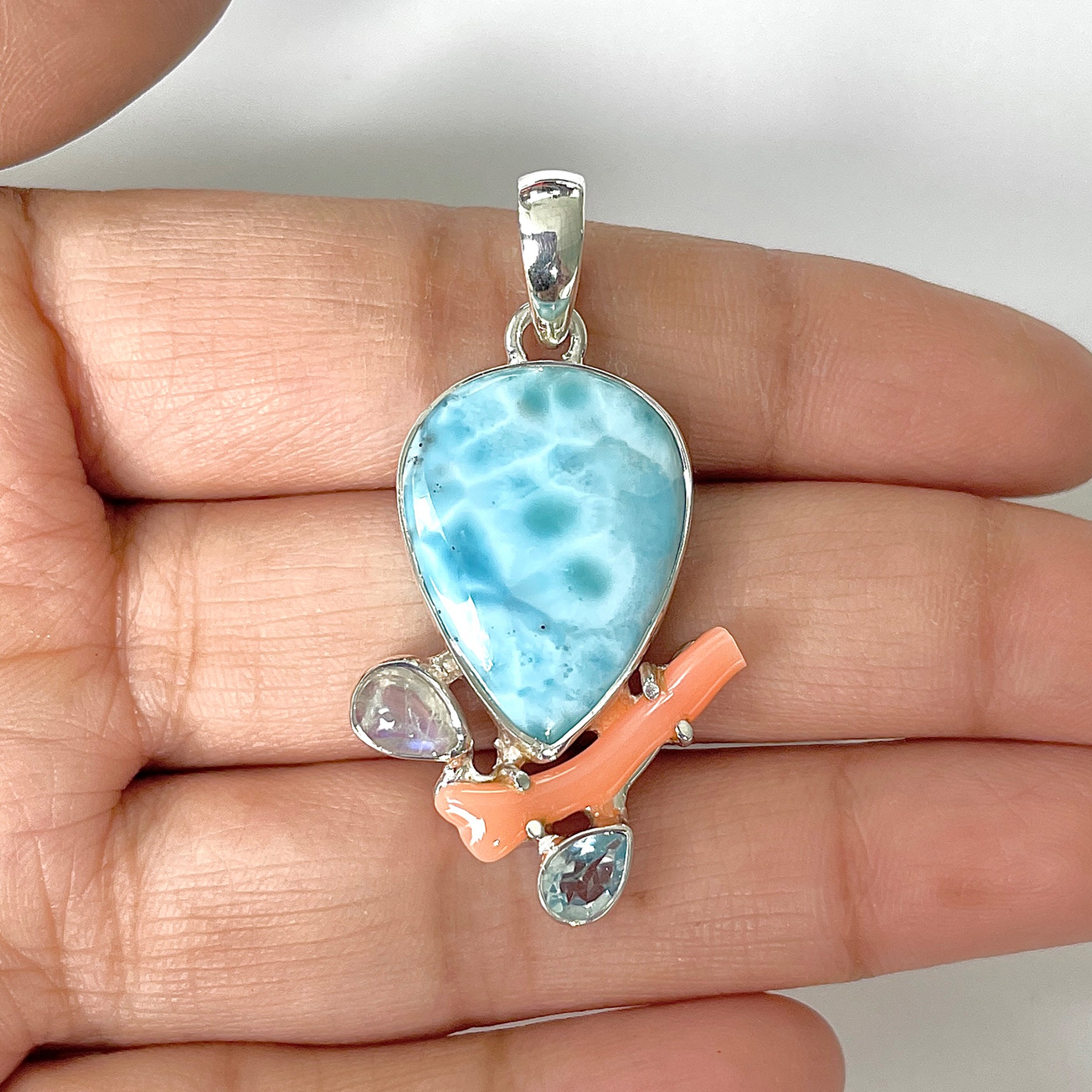 Larimar Pendant-(LAR-1-19)