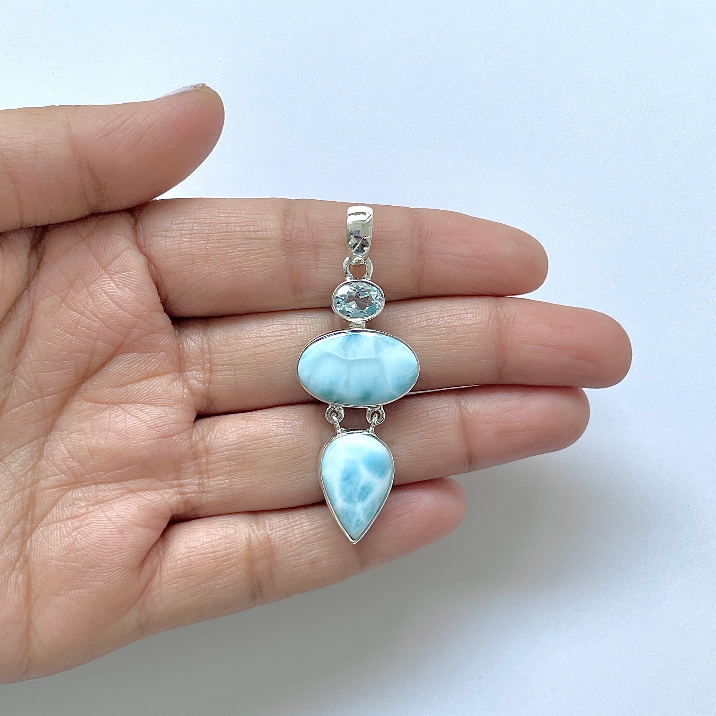 Larimar Pendant-(LAR-1-207)
