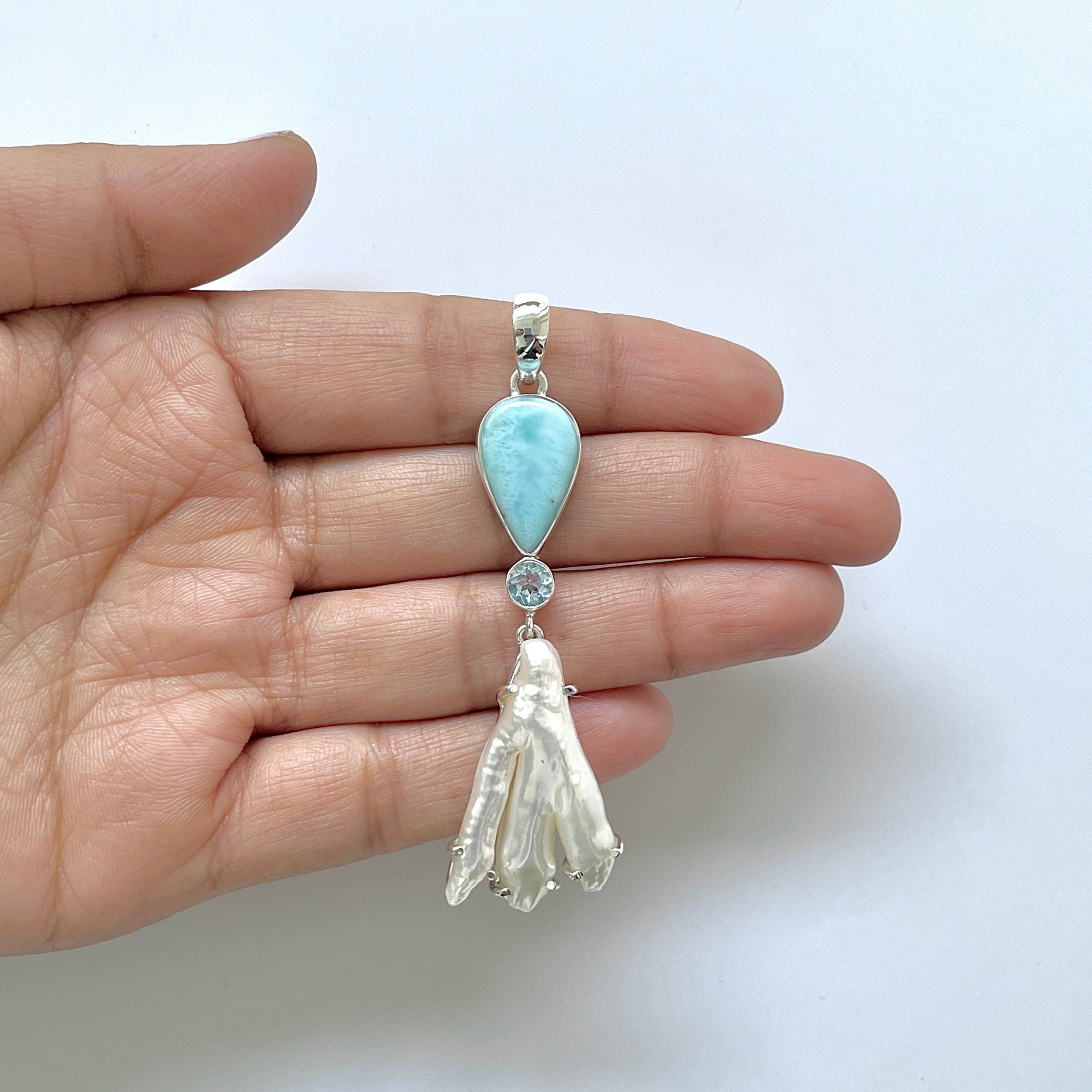 Larimar Pendant-(LAR-1-209)