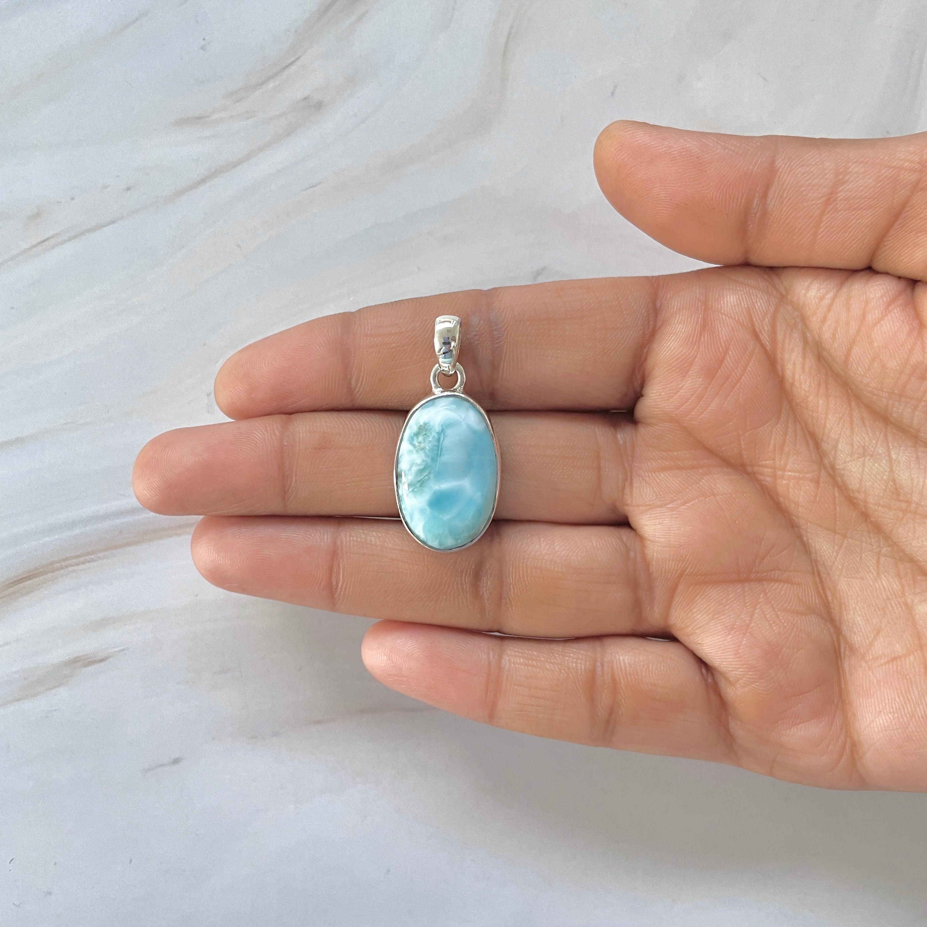 Larimar Pendant-(LAR-1-226)