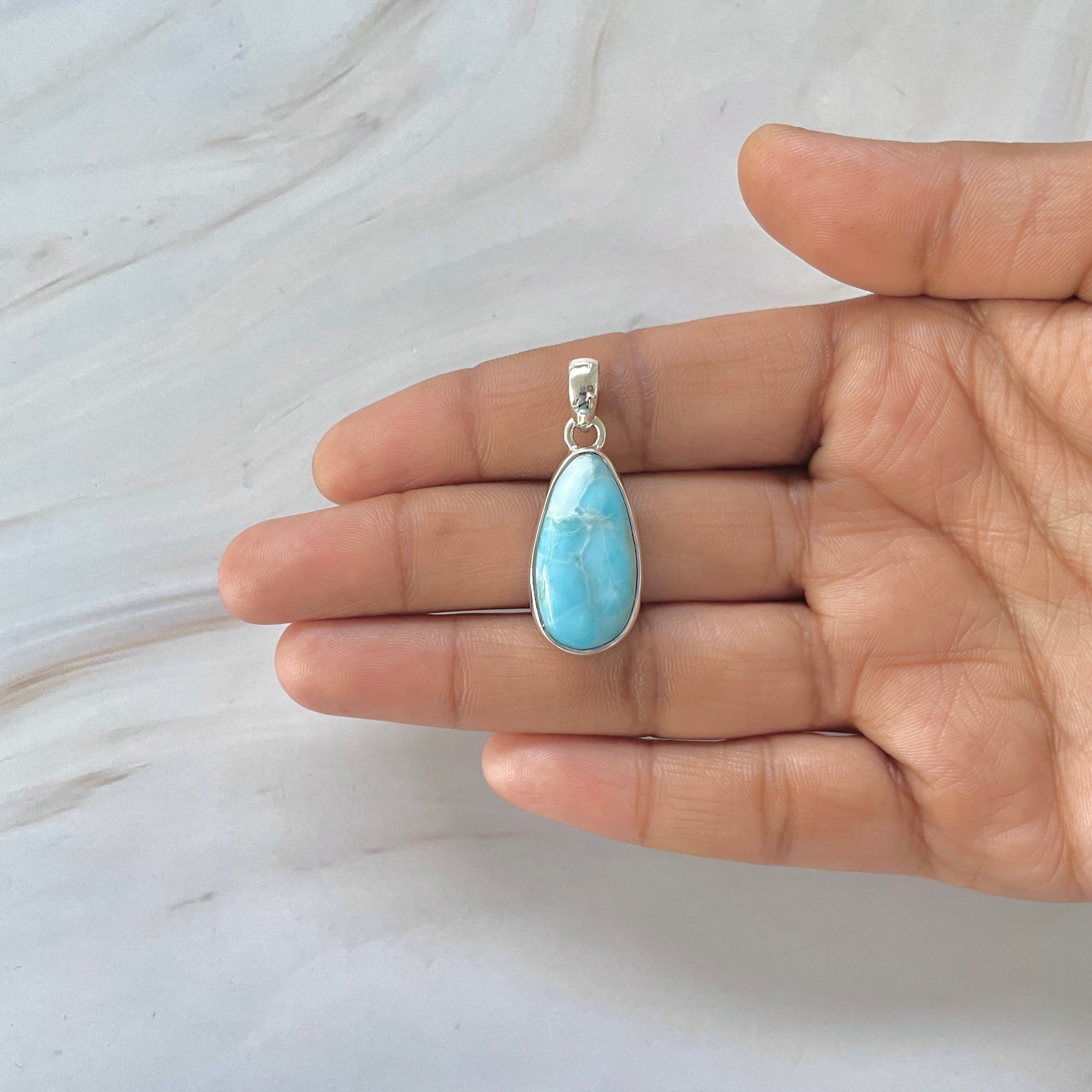 Larimar Pendant-(LAR-1-227)
