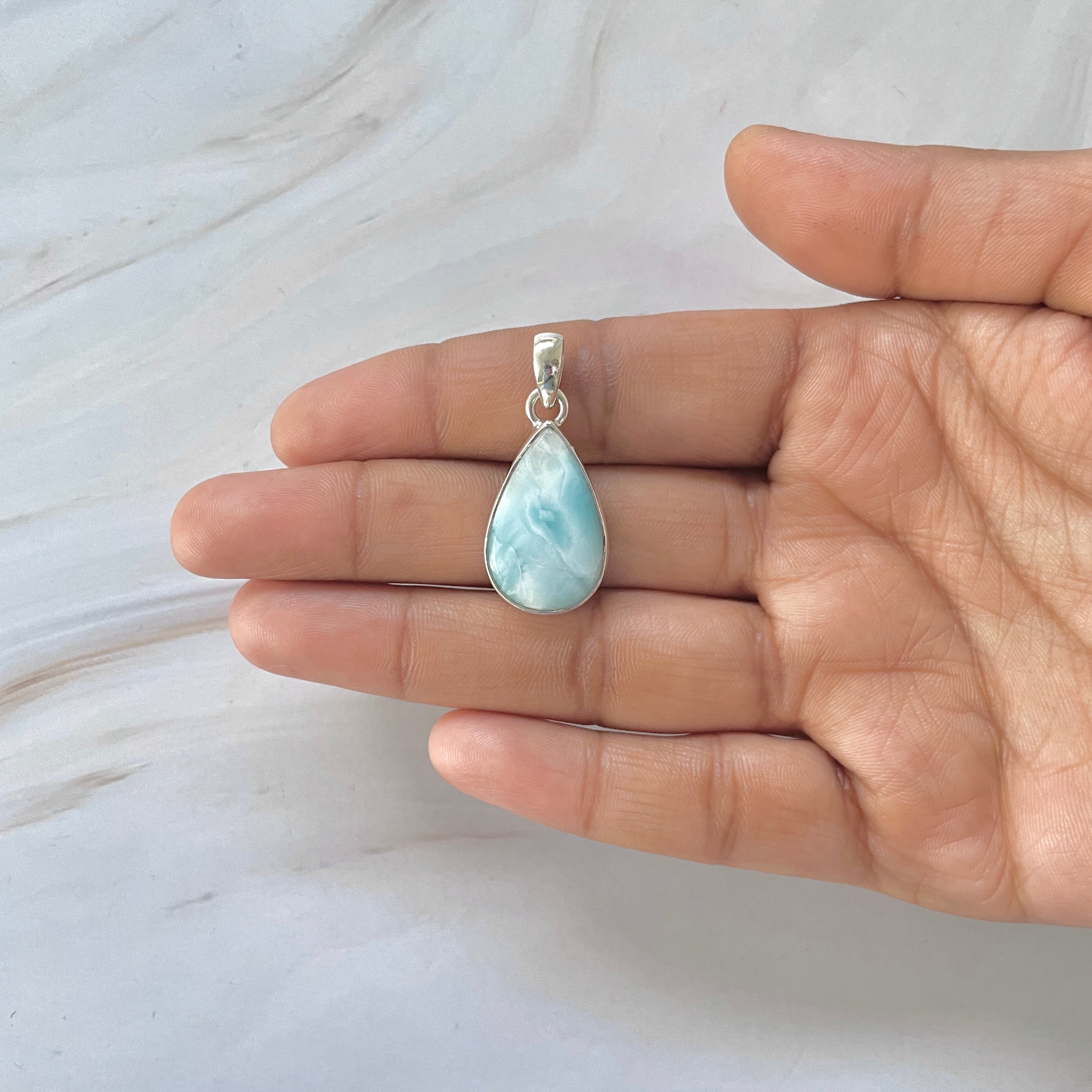 Larimar Pendant-(LAR-1-228)