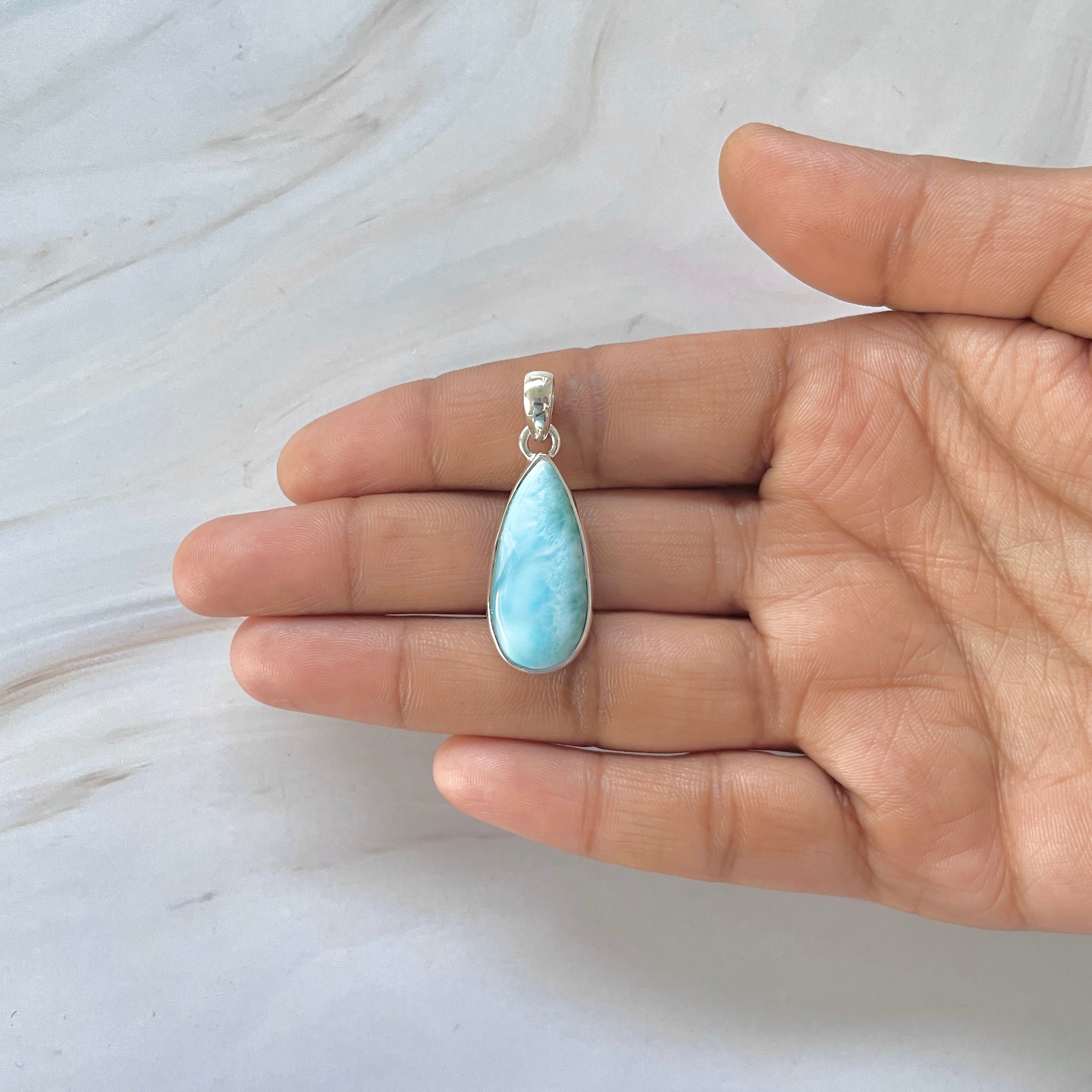 Larimar Pendant-(LAR-1-229)