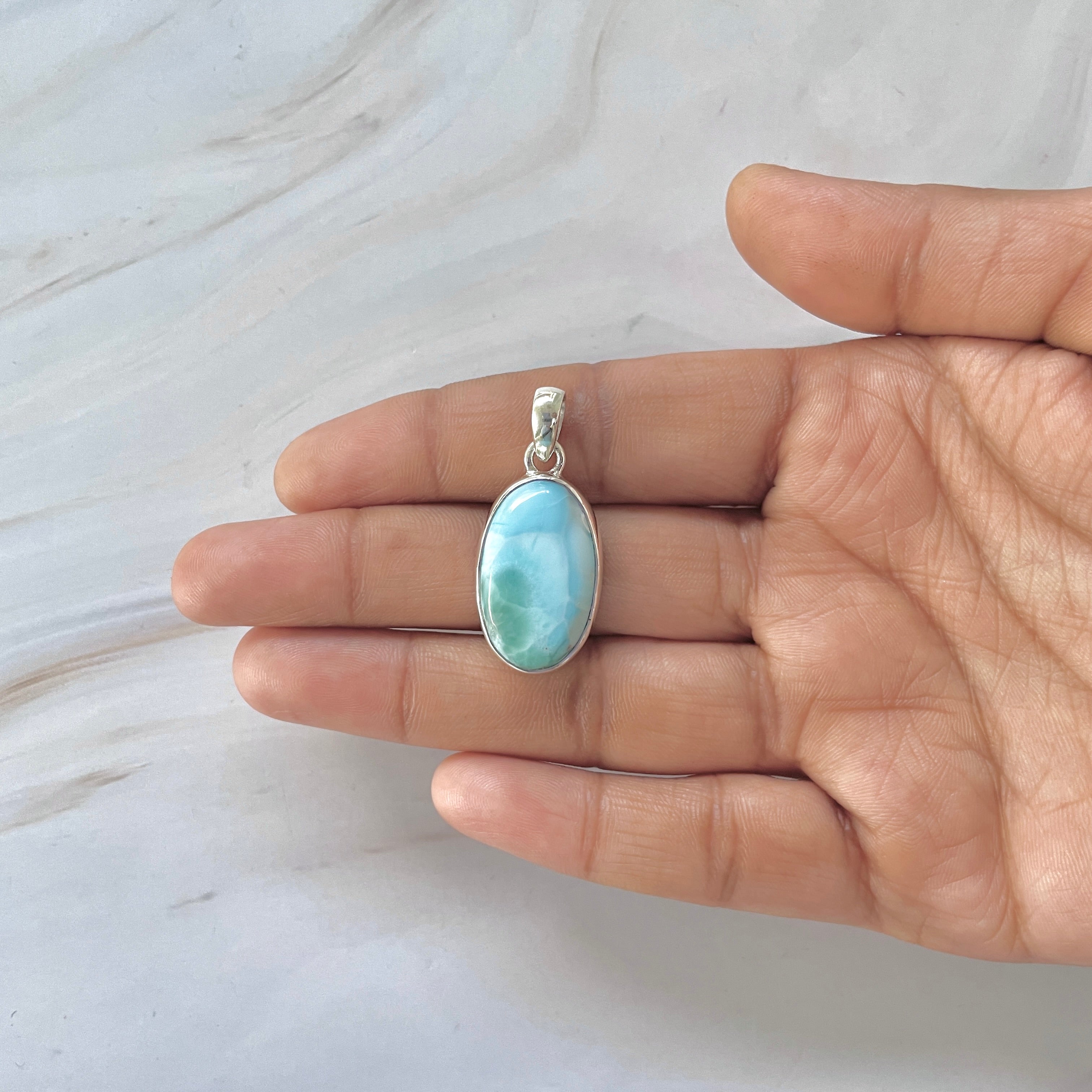 Larimar Pendant-(LAR-1-230)