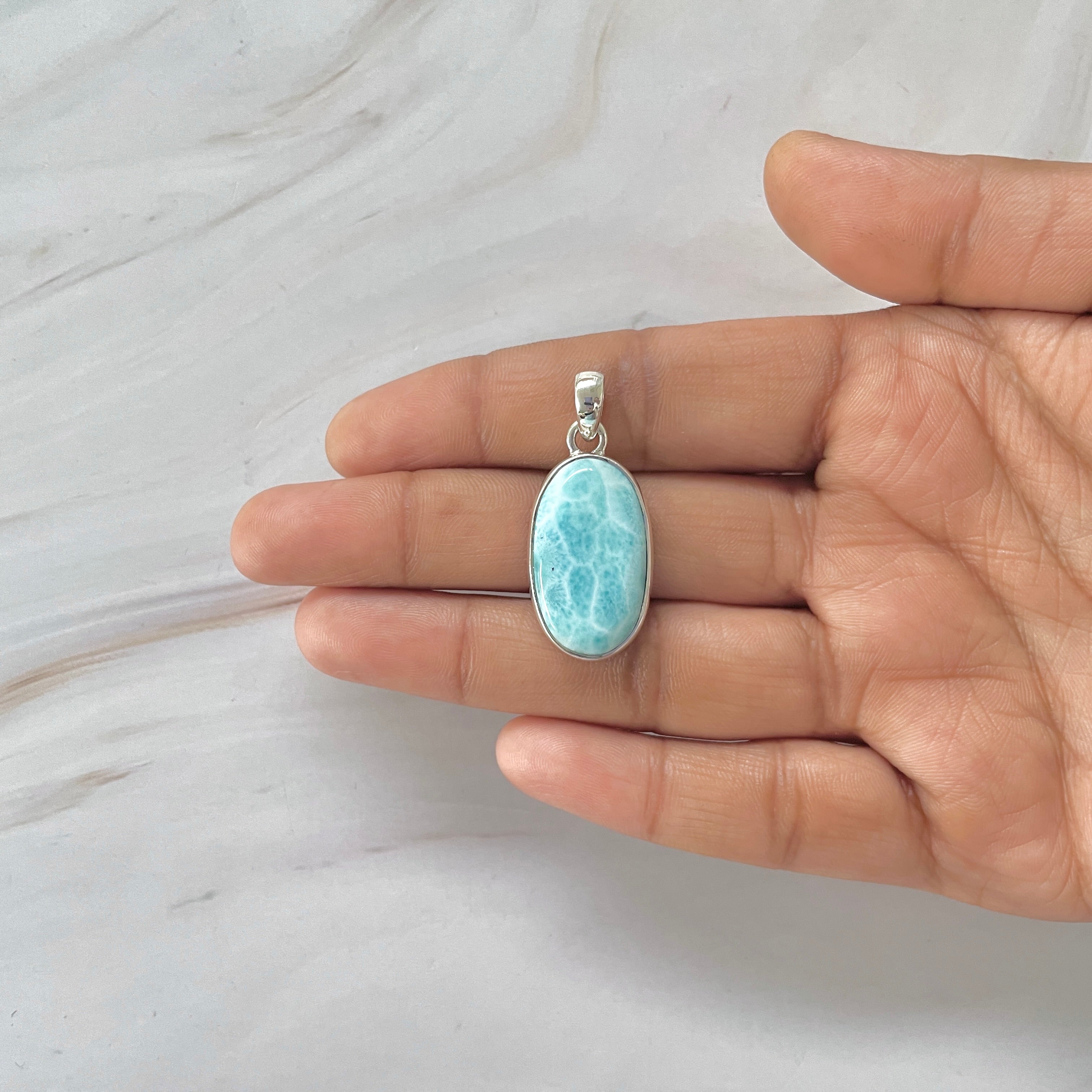 Larimar Pendant-(LAR-1-236)