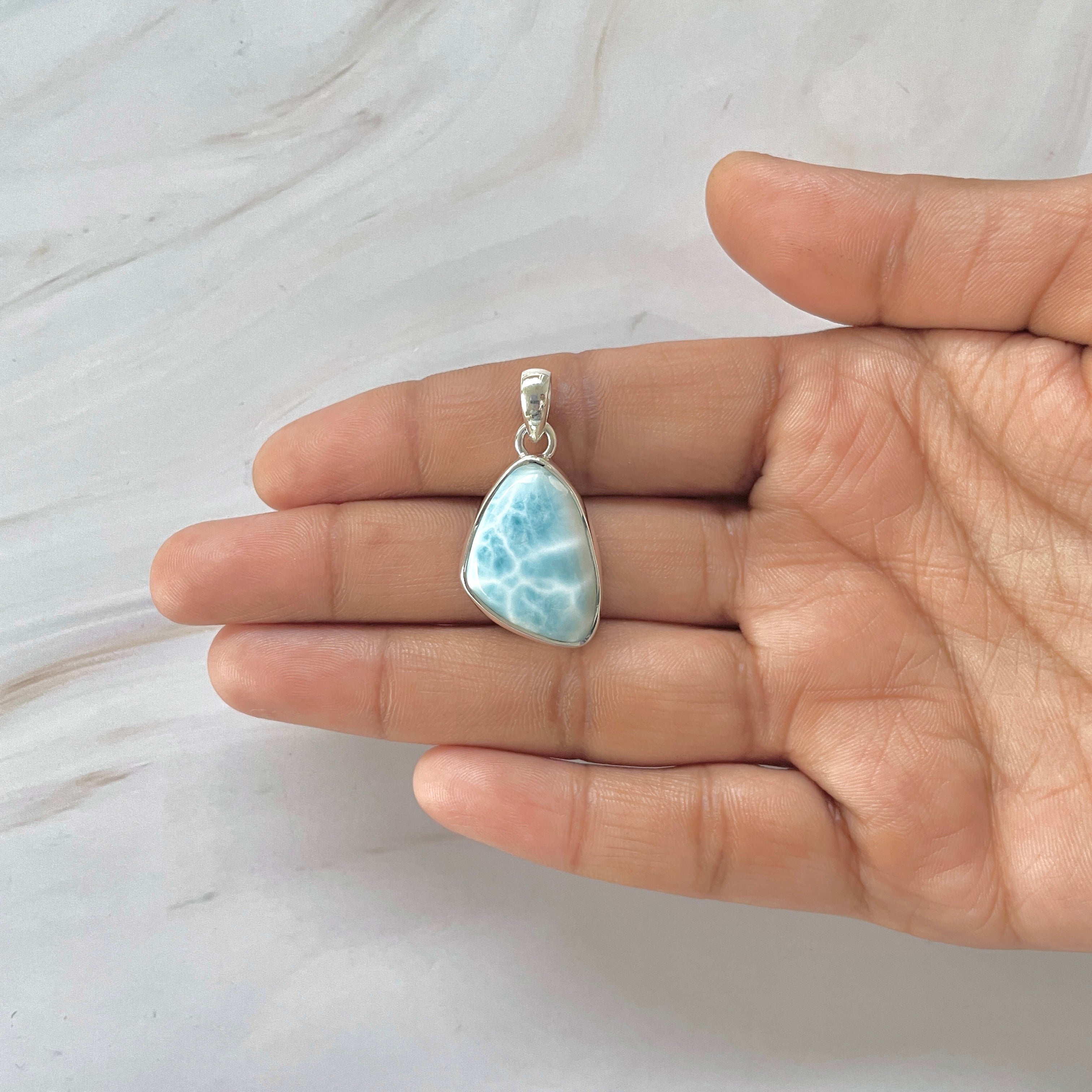Larimar Pendant-(LAR-1-237)