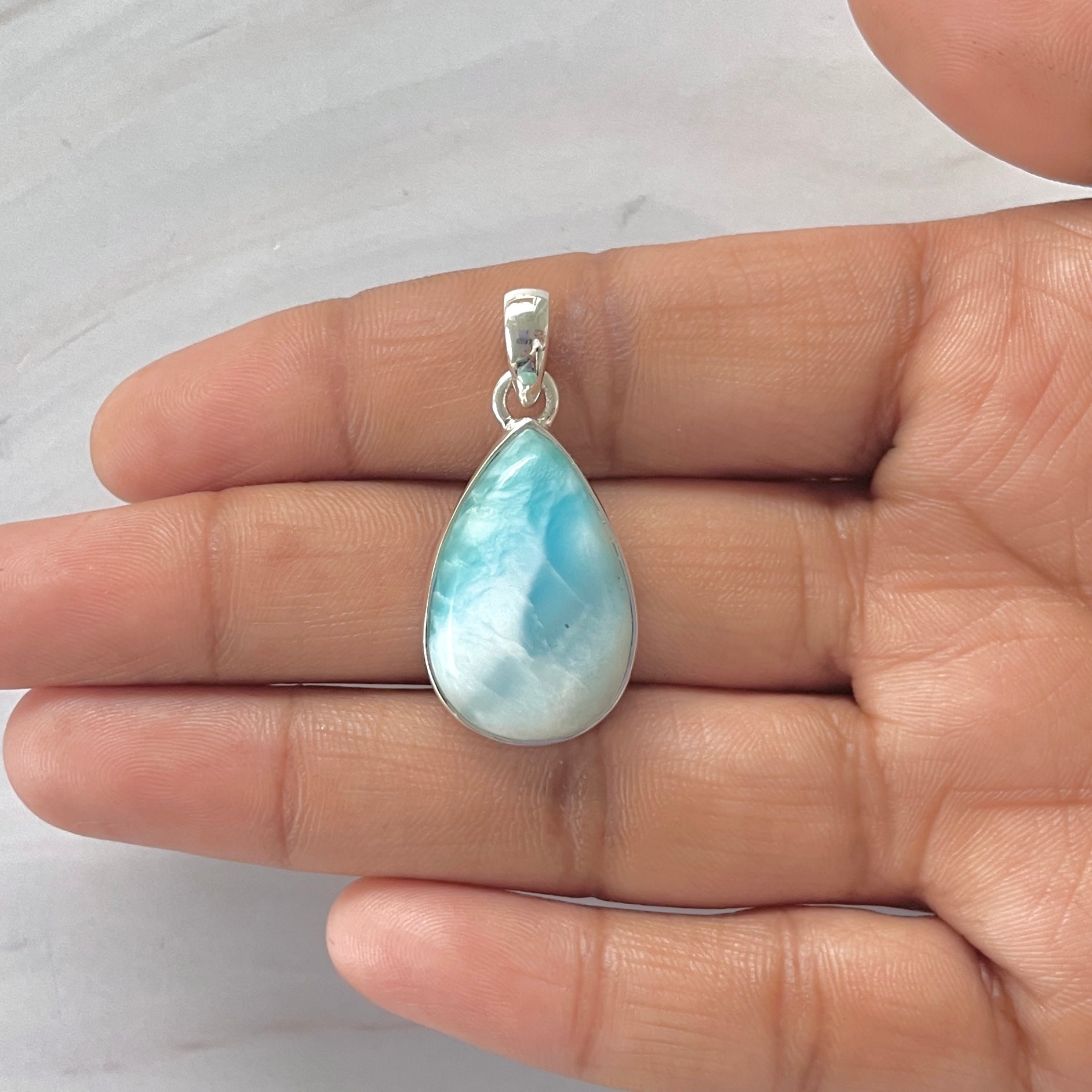Larimar Pendant-(LAR-1-239)