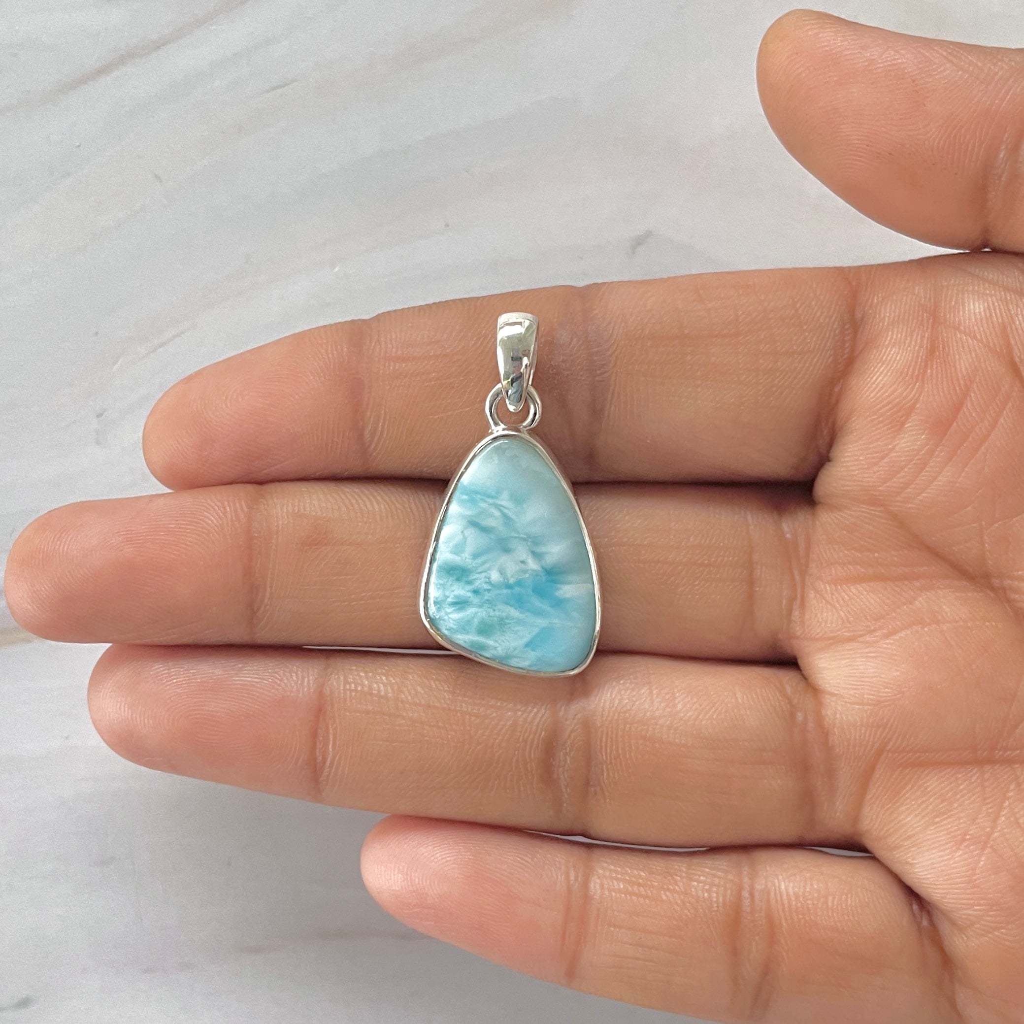 Larimar Pendant-(LAR-1-243)