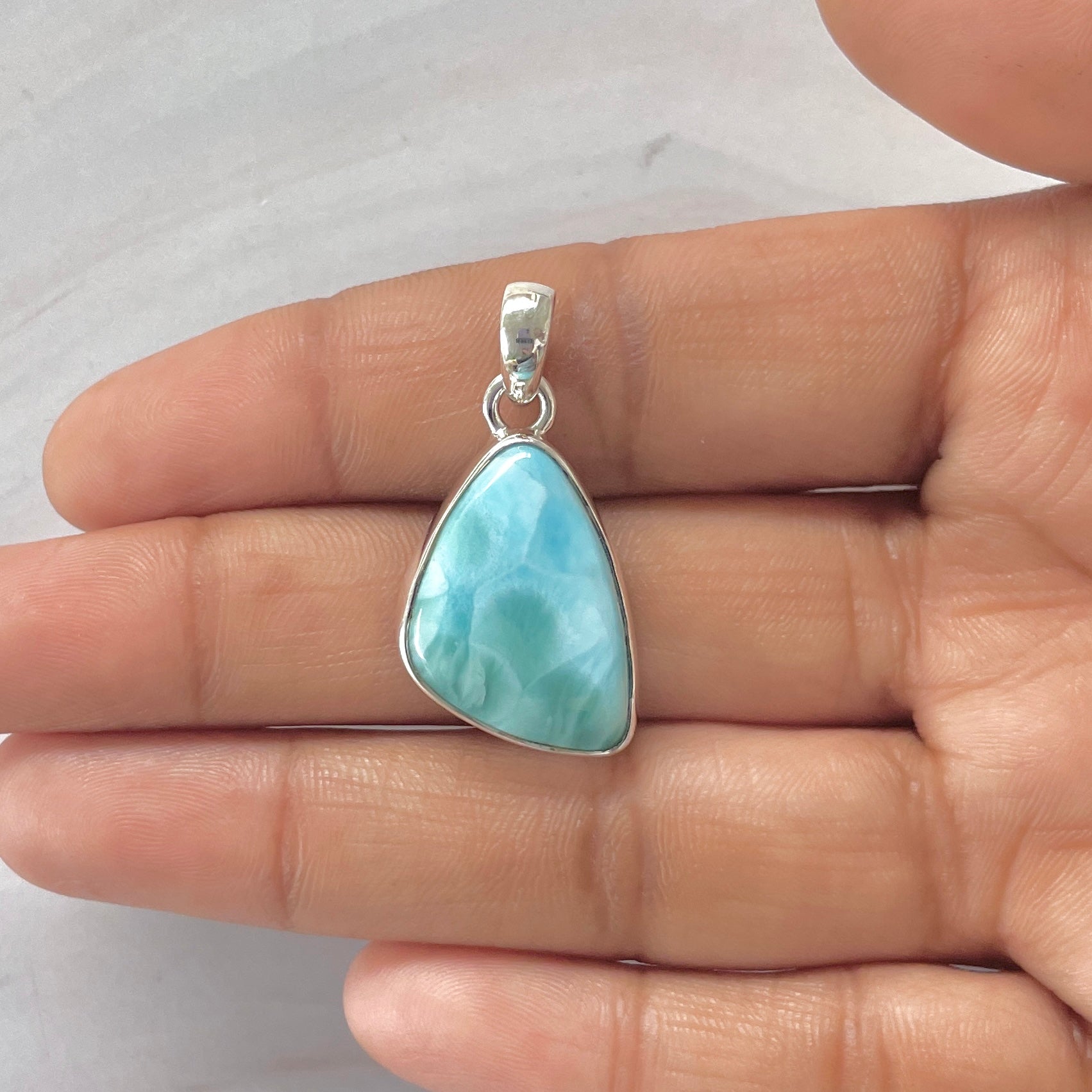 Larimar Pendant-(LAR-1-244)