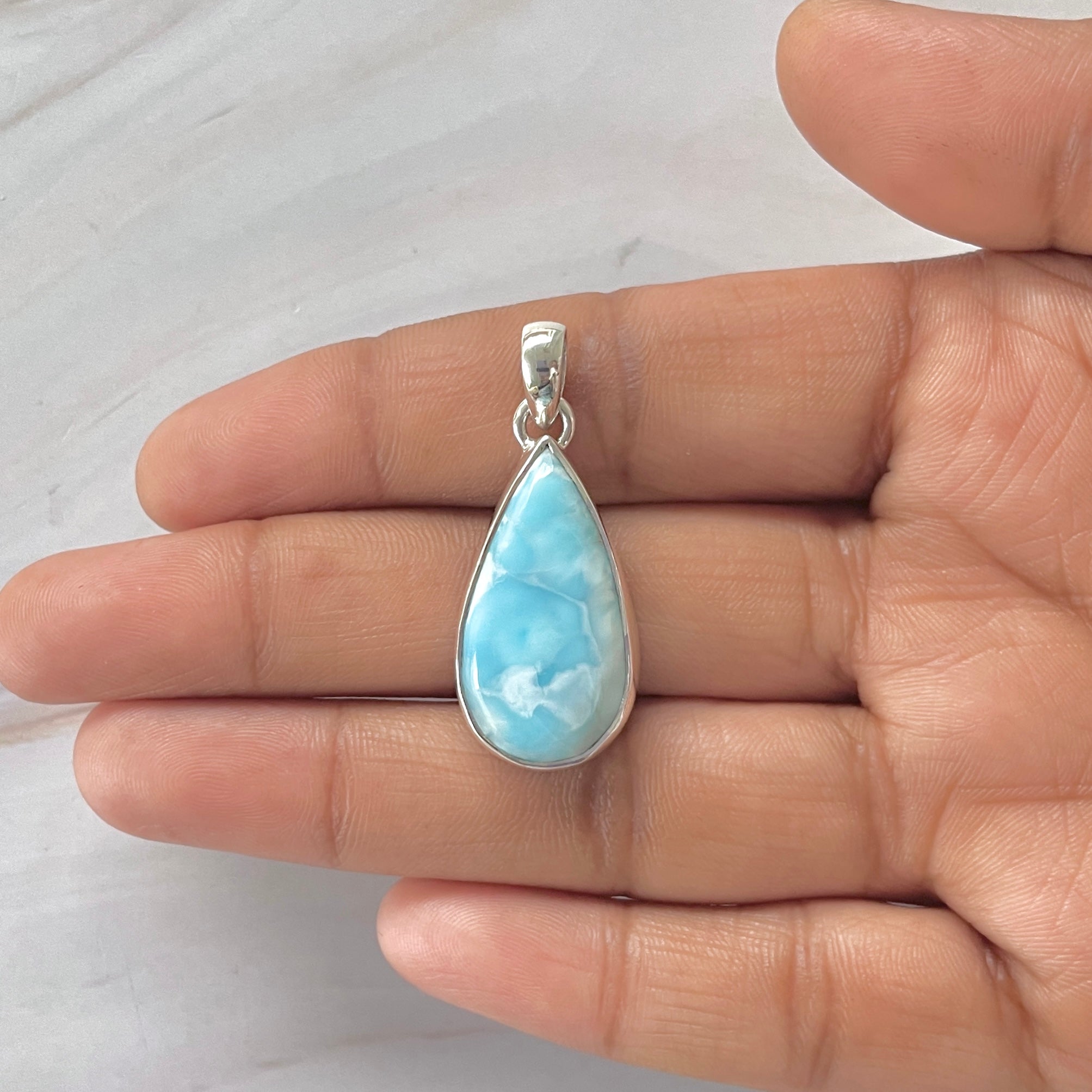 Larimar Pendant-(LAR-1-248)