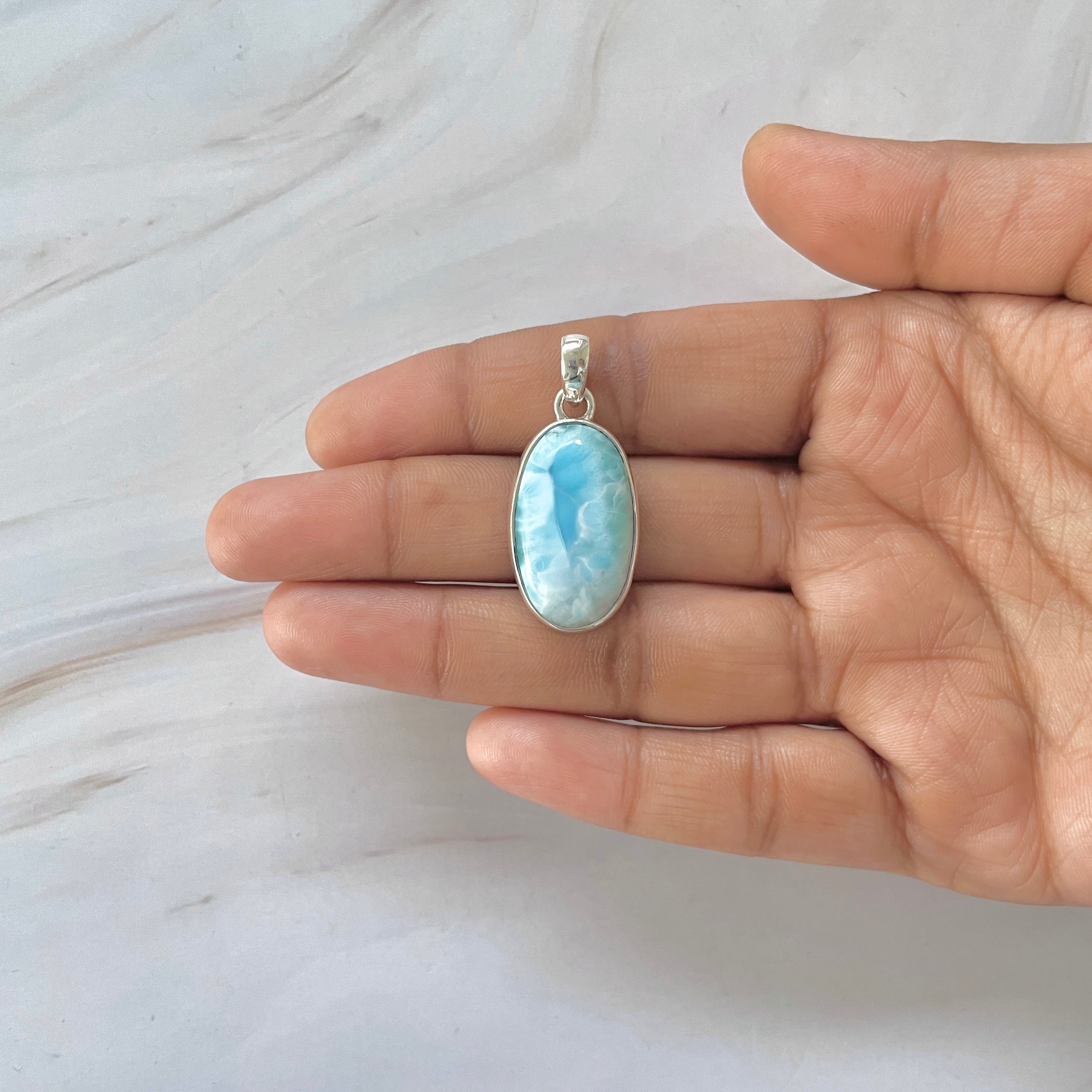 Larimar Pendant-(LAR-1-253)