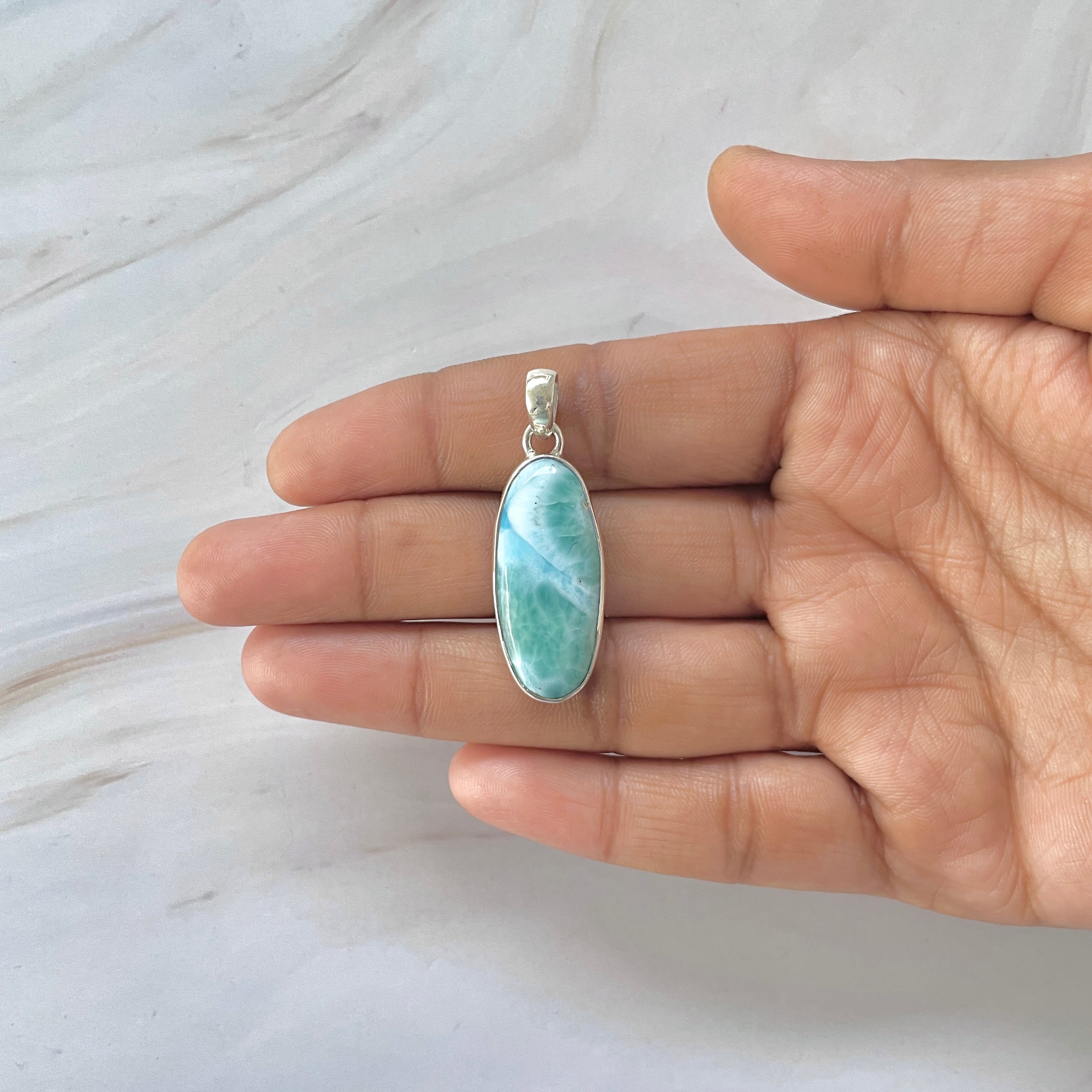Larimar Pendant-(LAR-1-254)