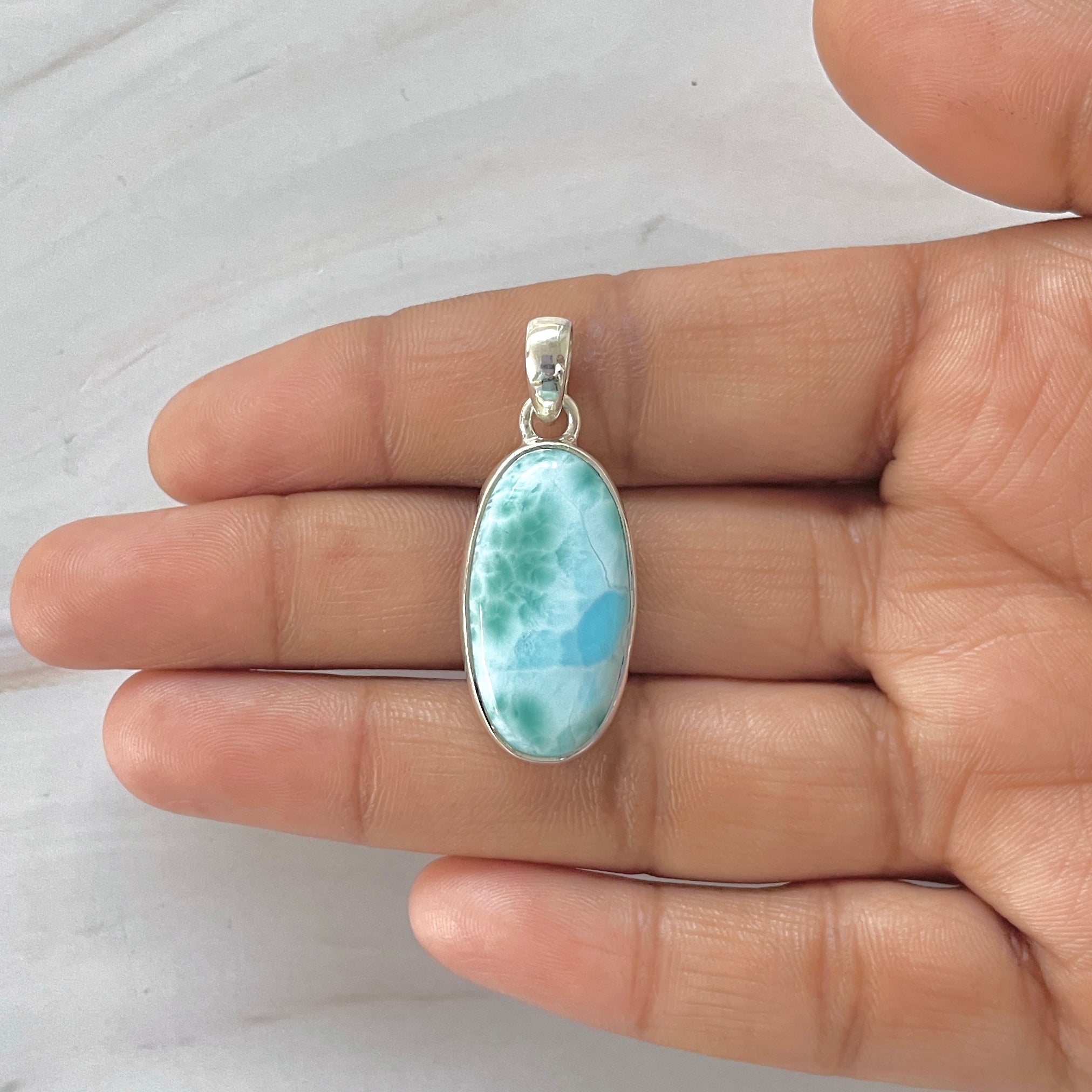 Larimar Pendant-(LAR-1-255)