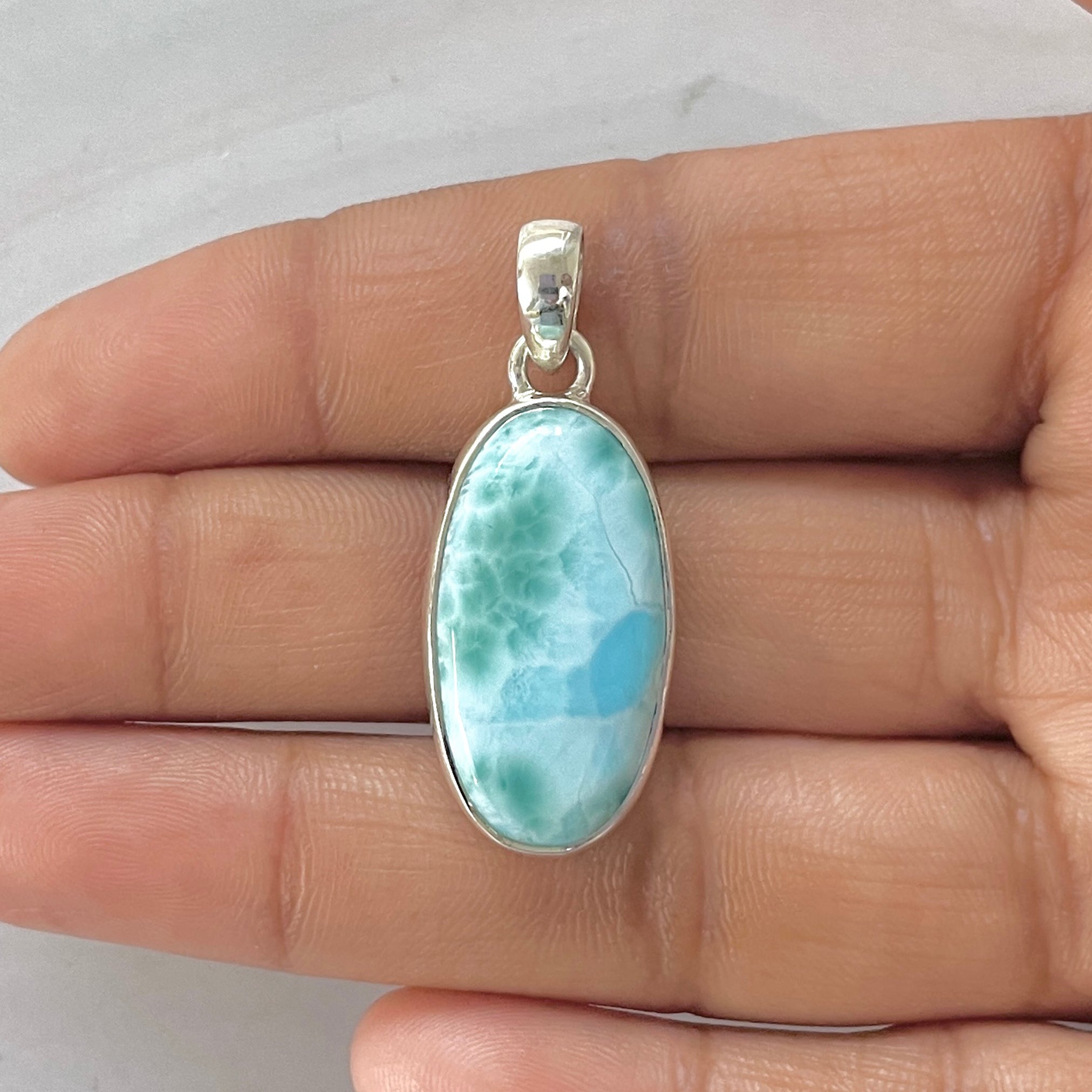 Larimar Pendant-(LAR-1-255)
