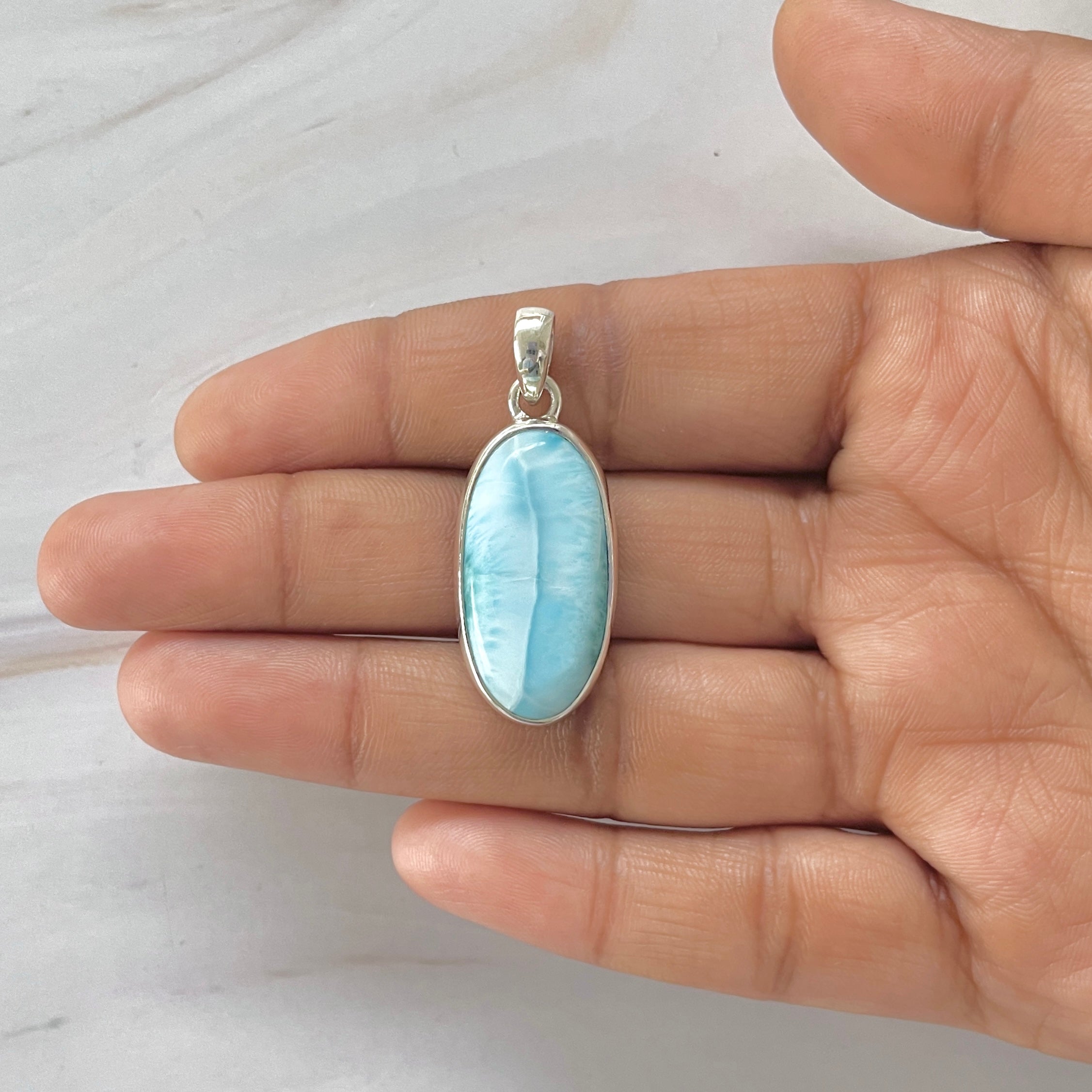 Larimar Pendant-(LAR-1-257)