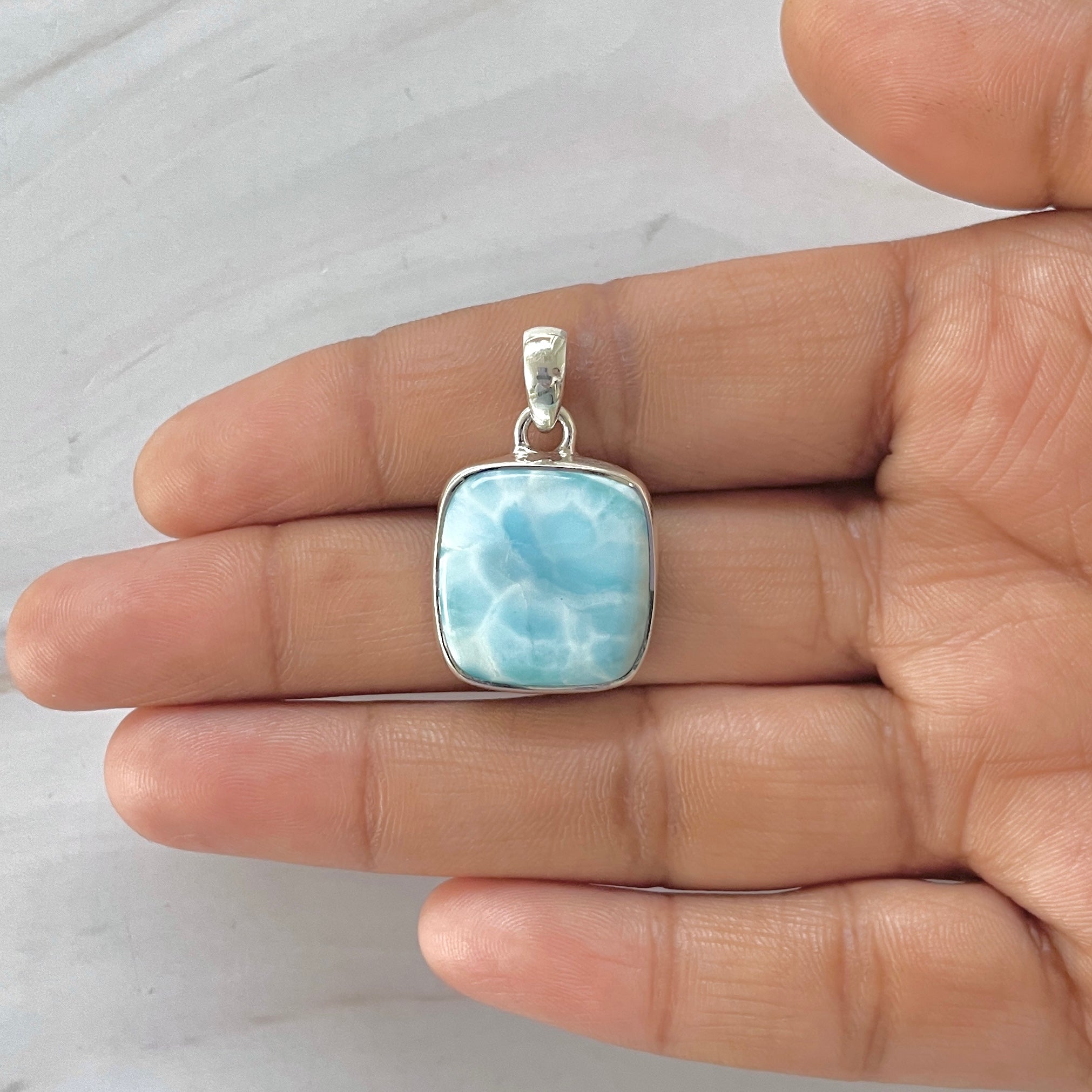 Larimar Pendant-(LAR-1-258)