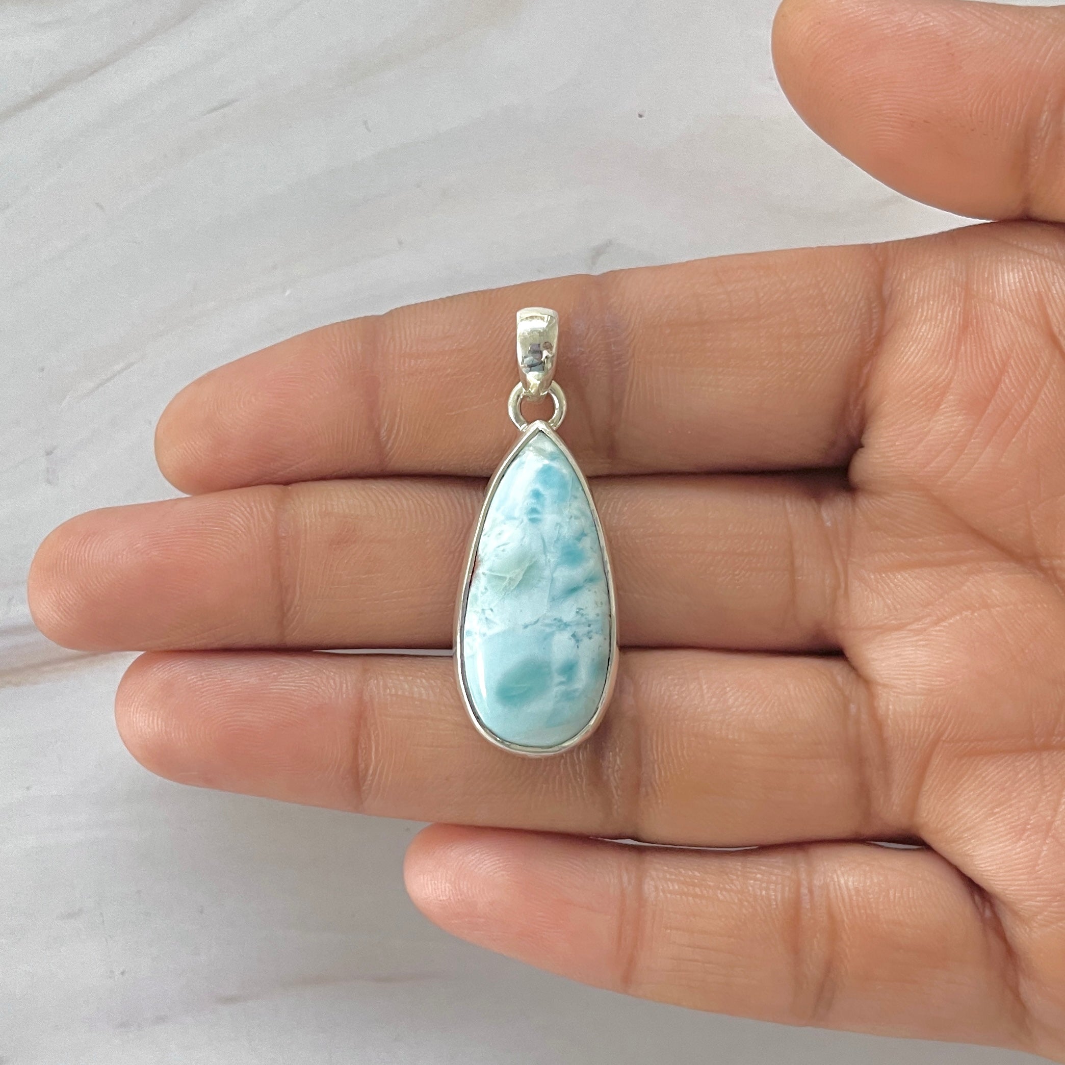 Larimar Pendant-(LAR-1-261)