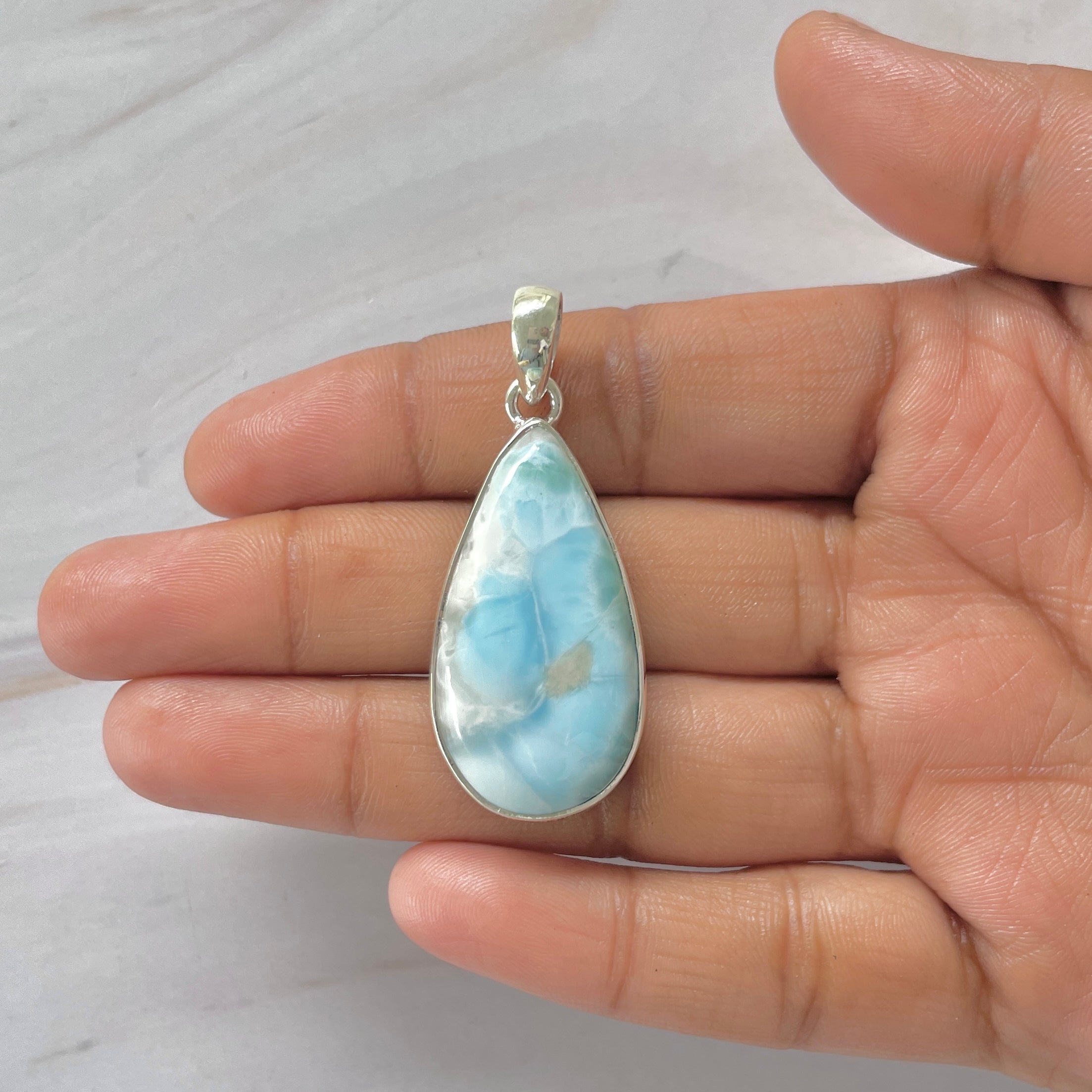 Larimar Pendant-(LAR-1-265)