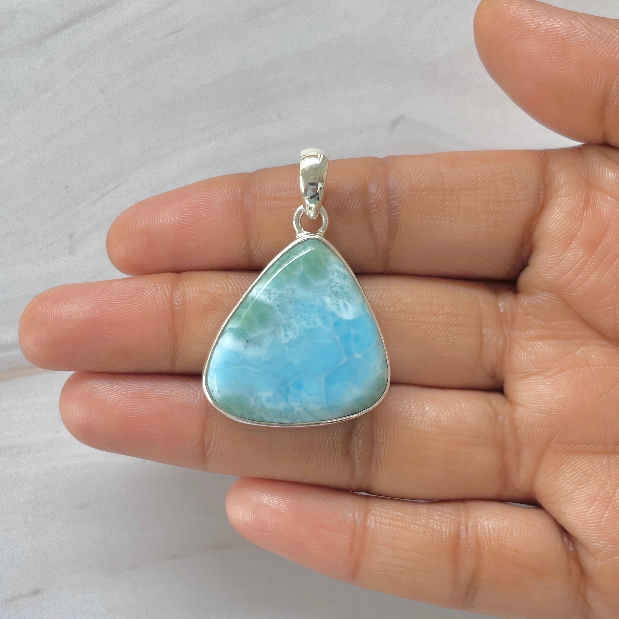 Larimar Pendant-(LAR-1-268)