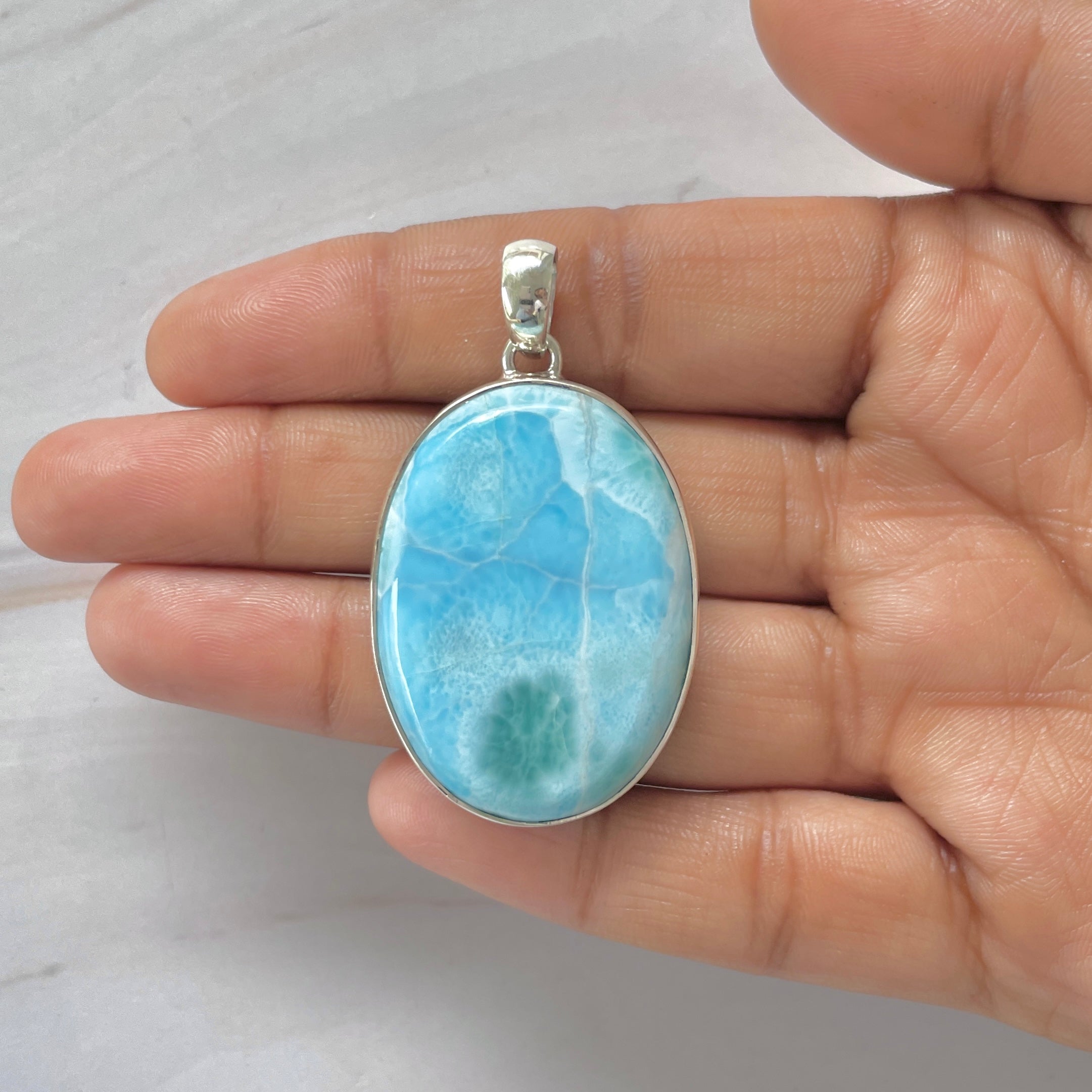 Larimar Pendant-(LAR-1-278)