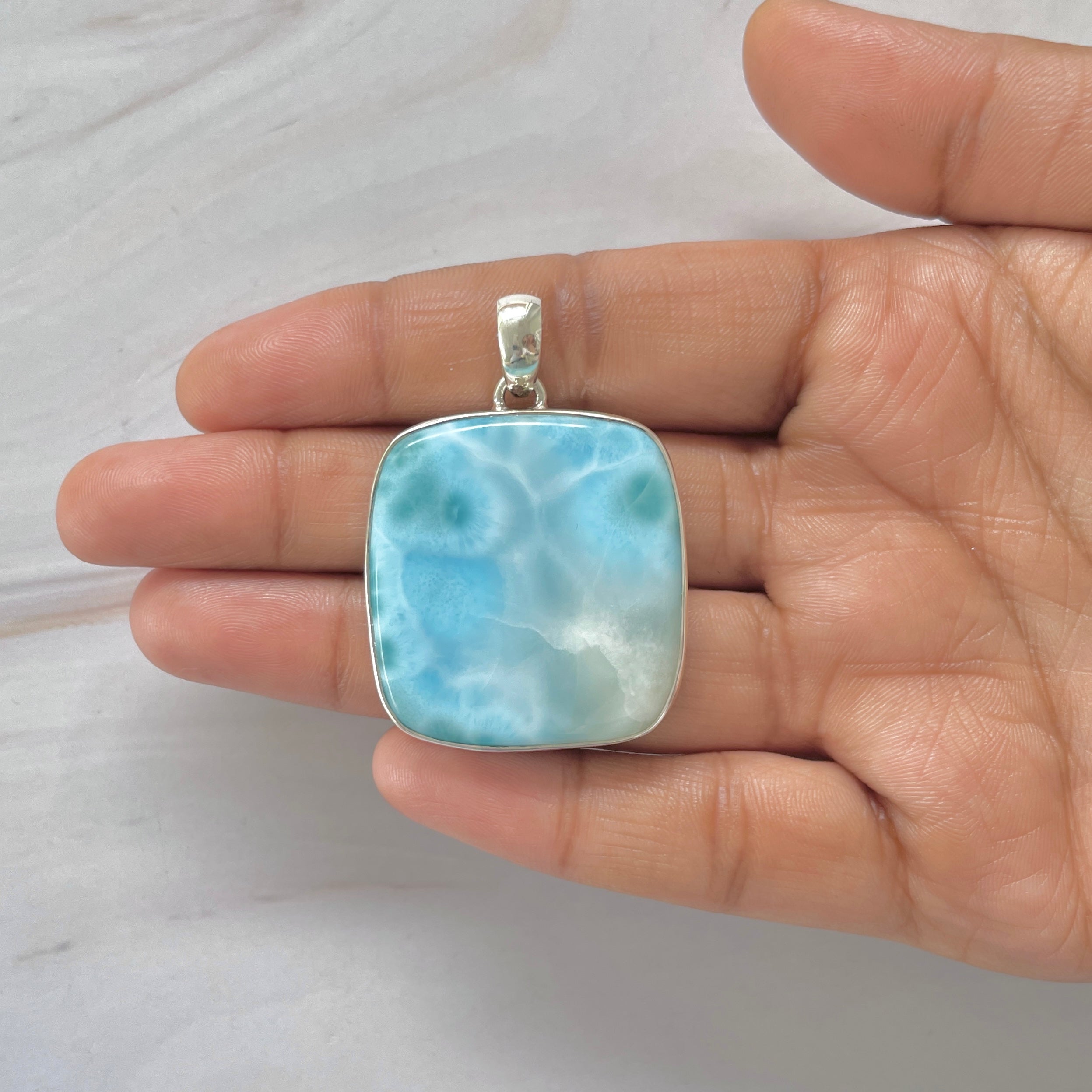 Larimar Pendant-(LAR-1-283)