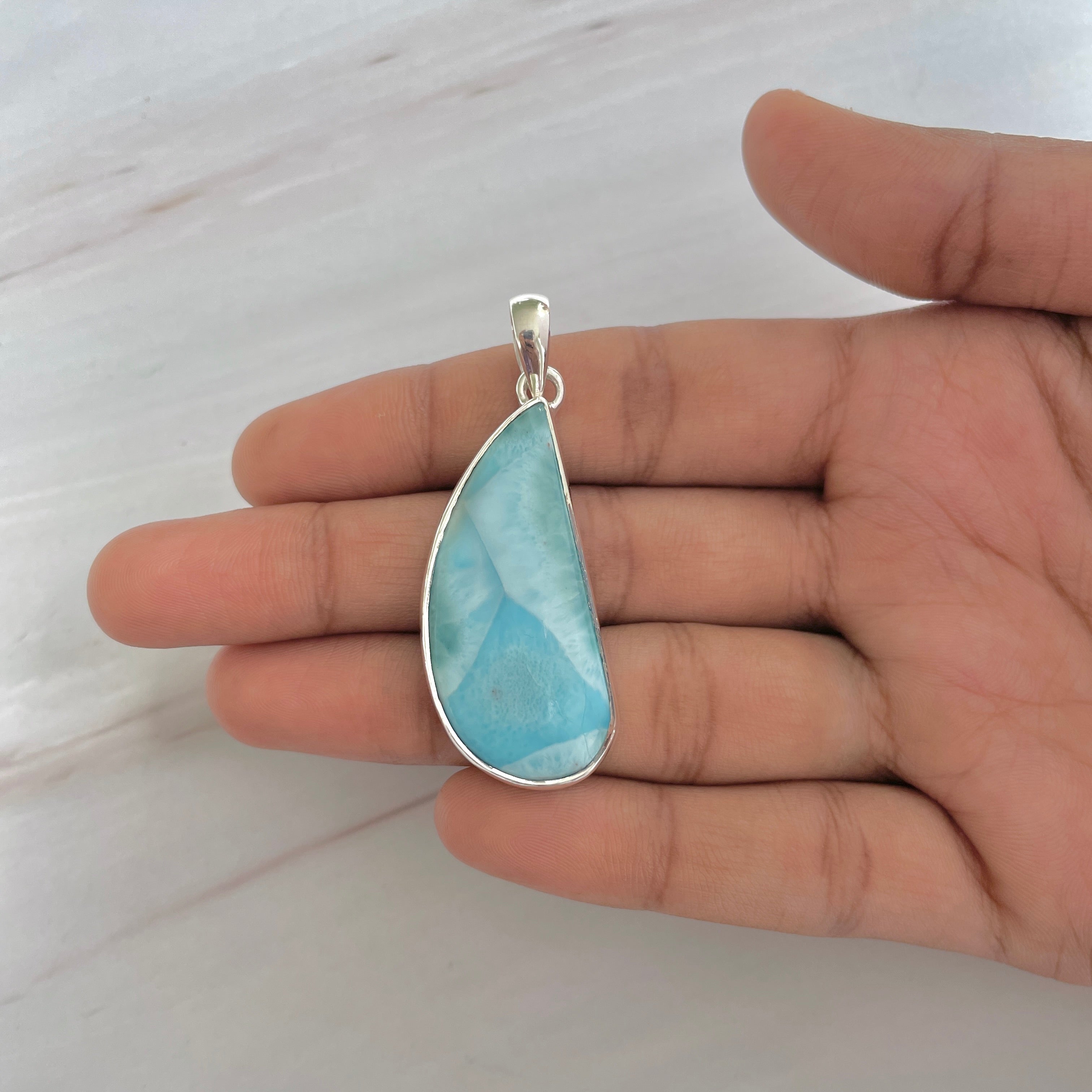 Larimar Pendant-(LAR-1-291)