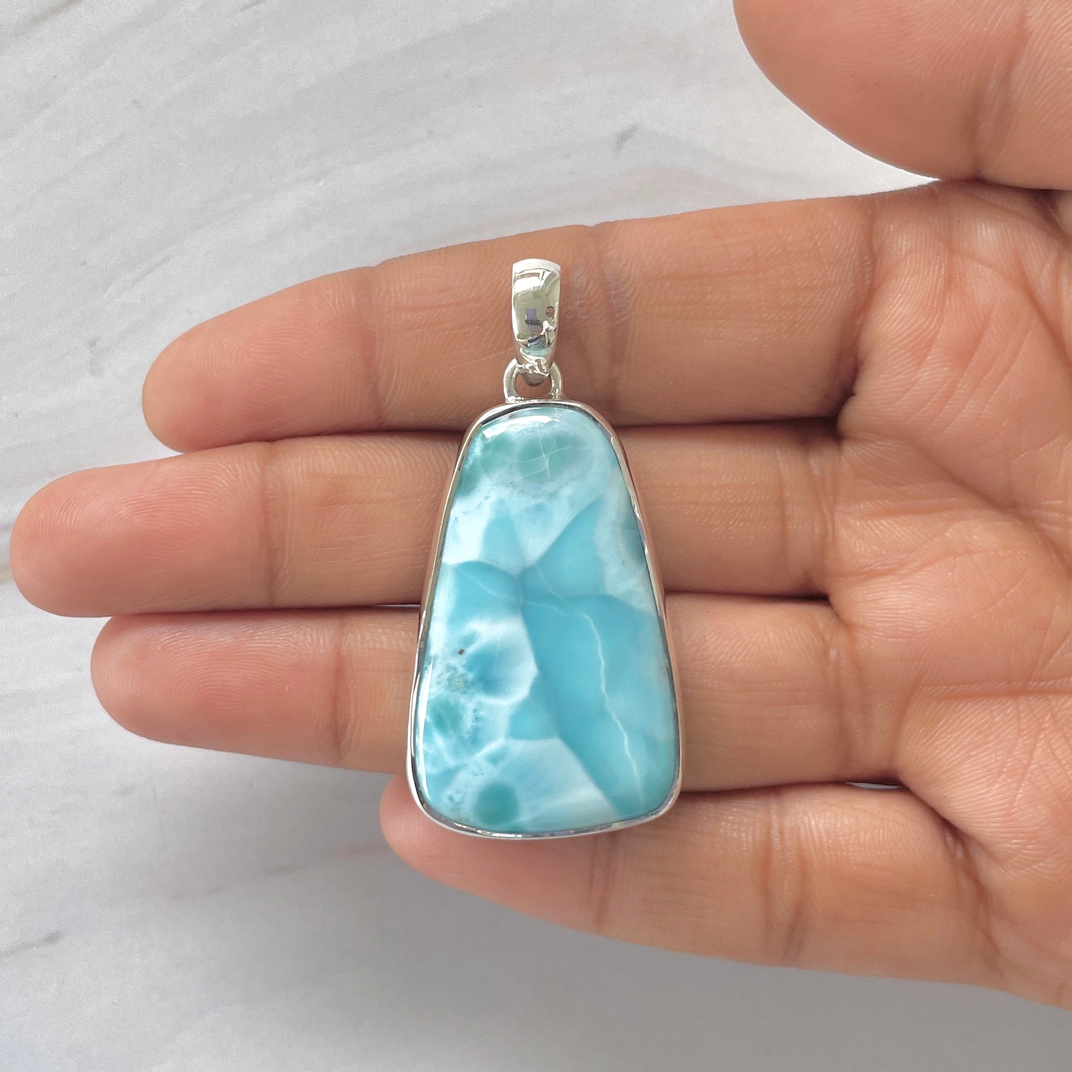 Larimar Pendant-(LAR-1-296)