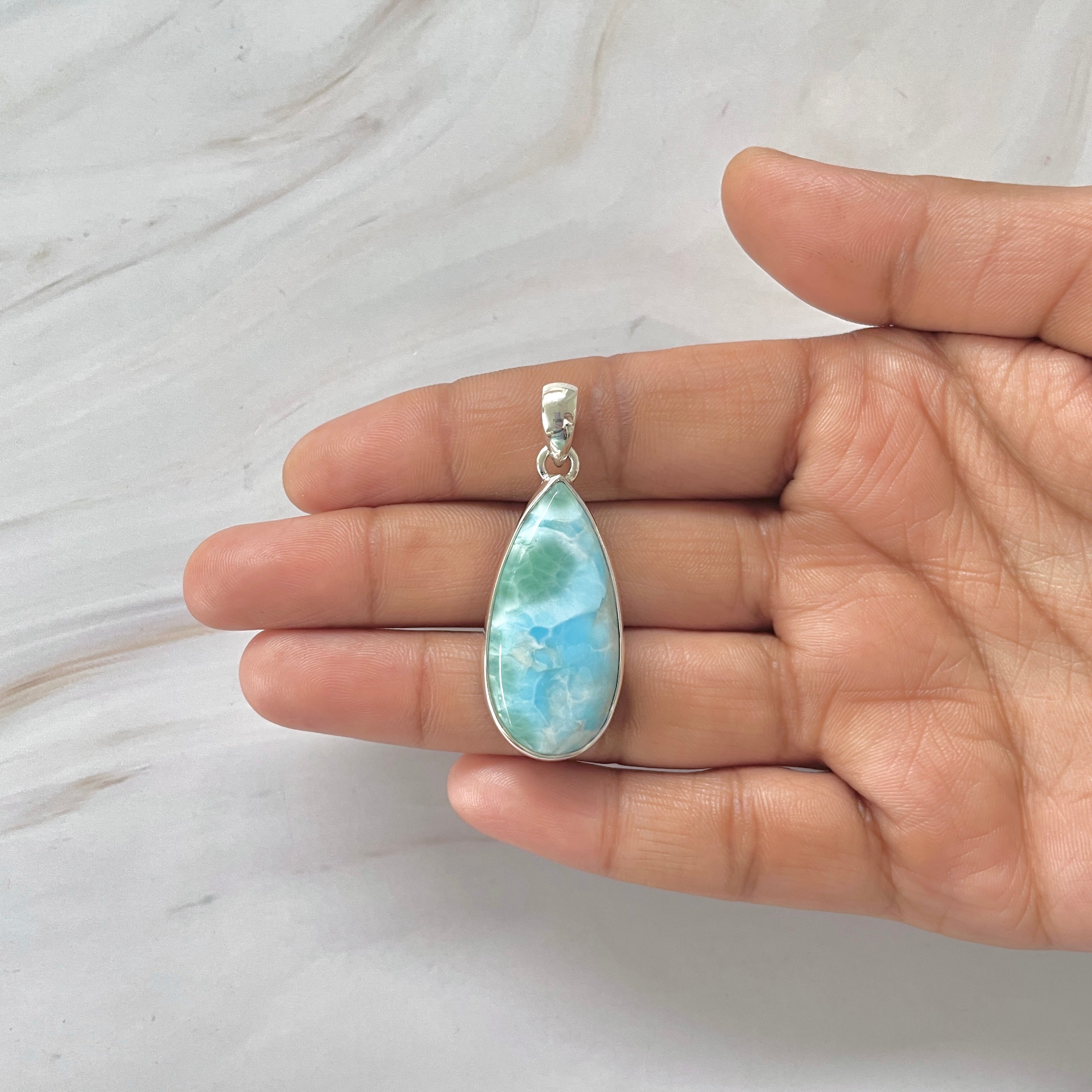 Larimar Pendant-(LAR-1-313)