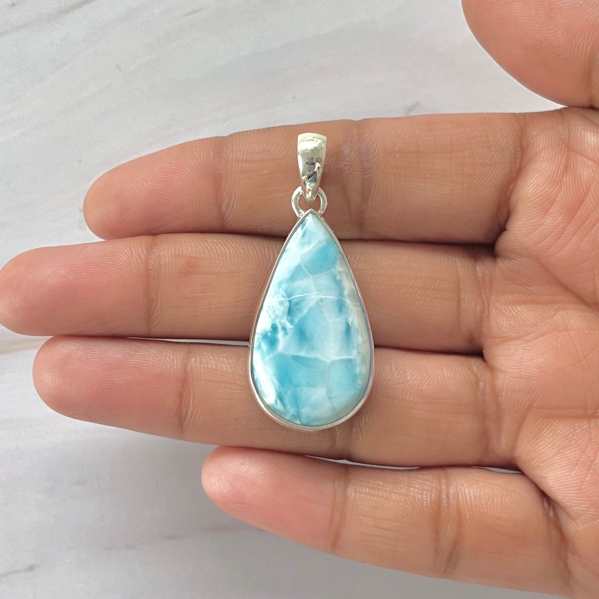 Larimar Pendant-(LAR-1-317)