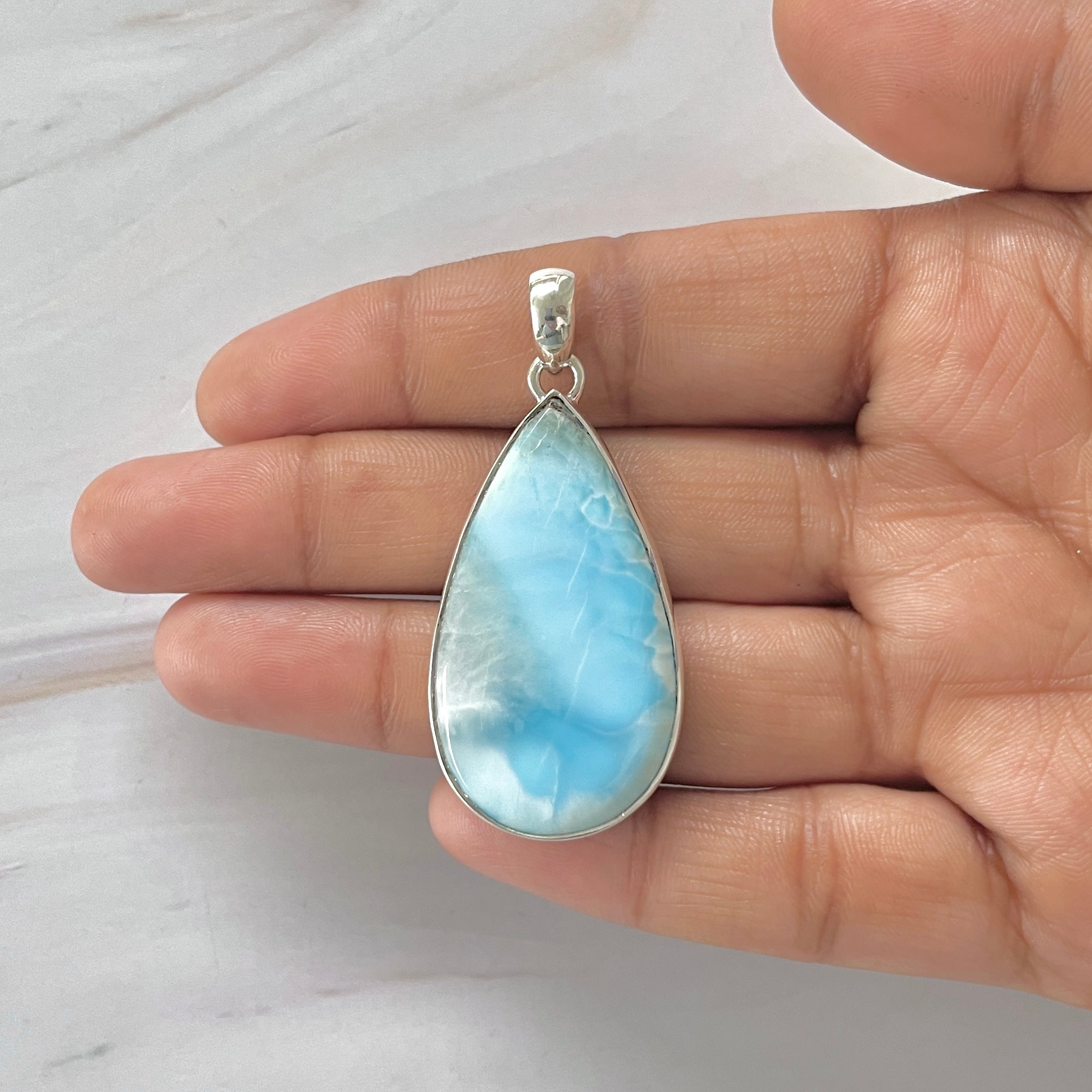 Larimar Pendant-(LAR-1-329)