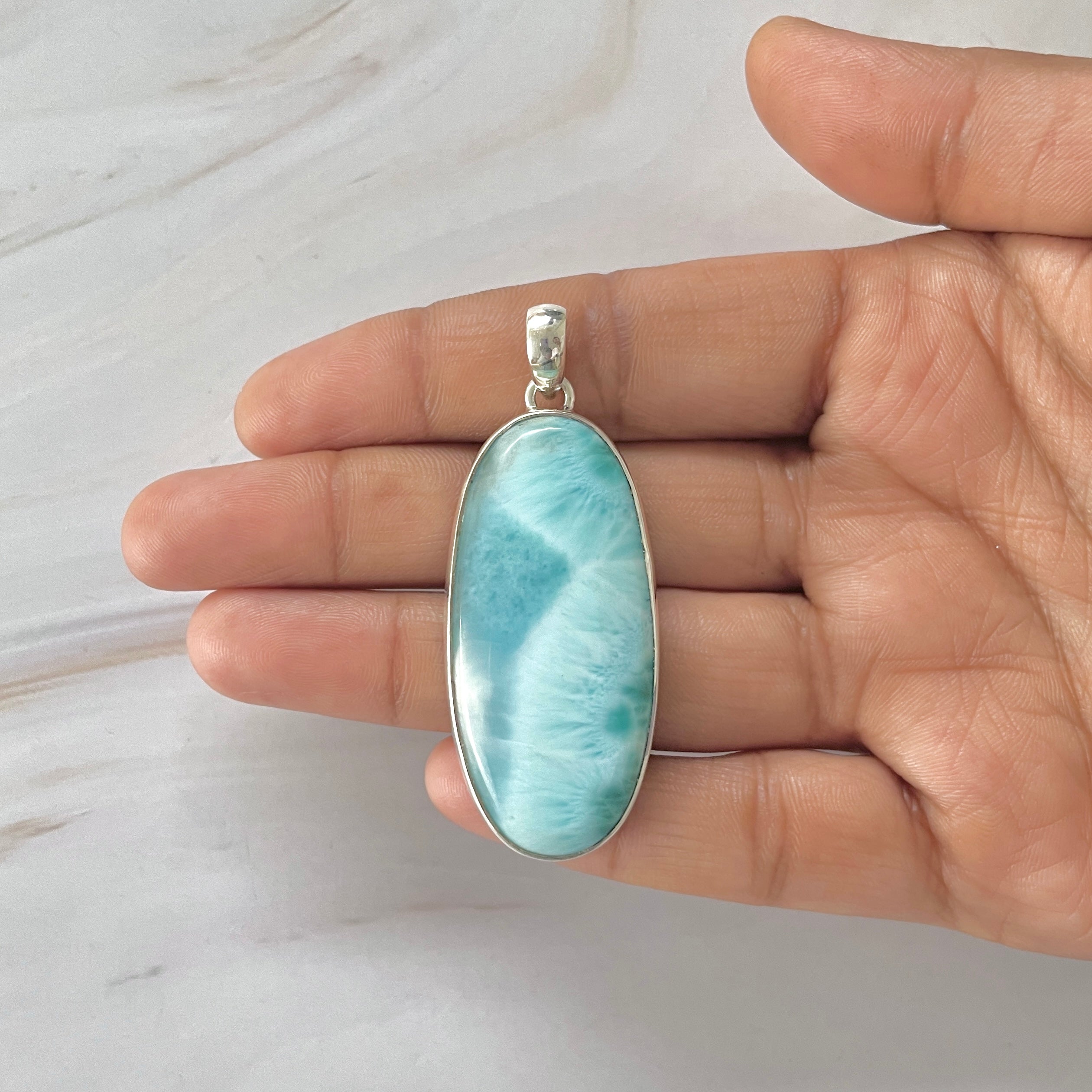 Larimar Pendant-(LAR-1-337)